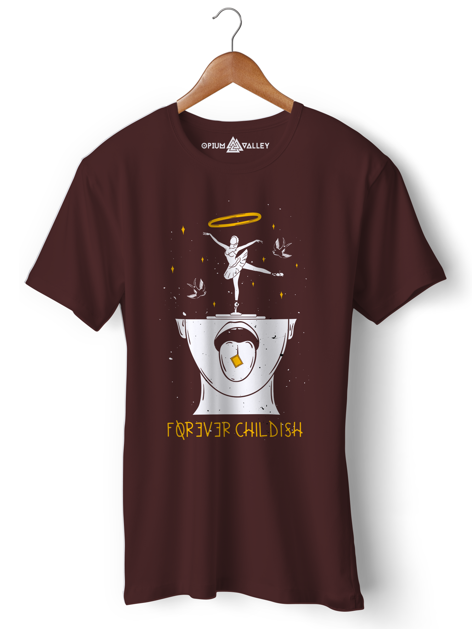The Hippie Kid - Round Neck T-Shirt - Opium Valley