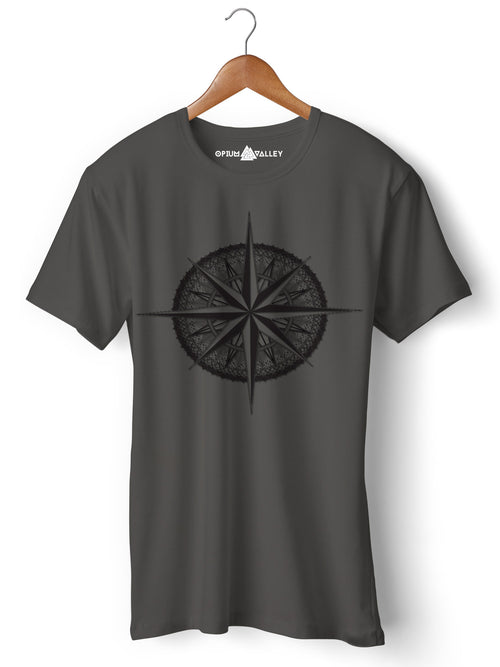 Compass - Round Neck T-Shirt - Opium Valley