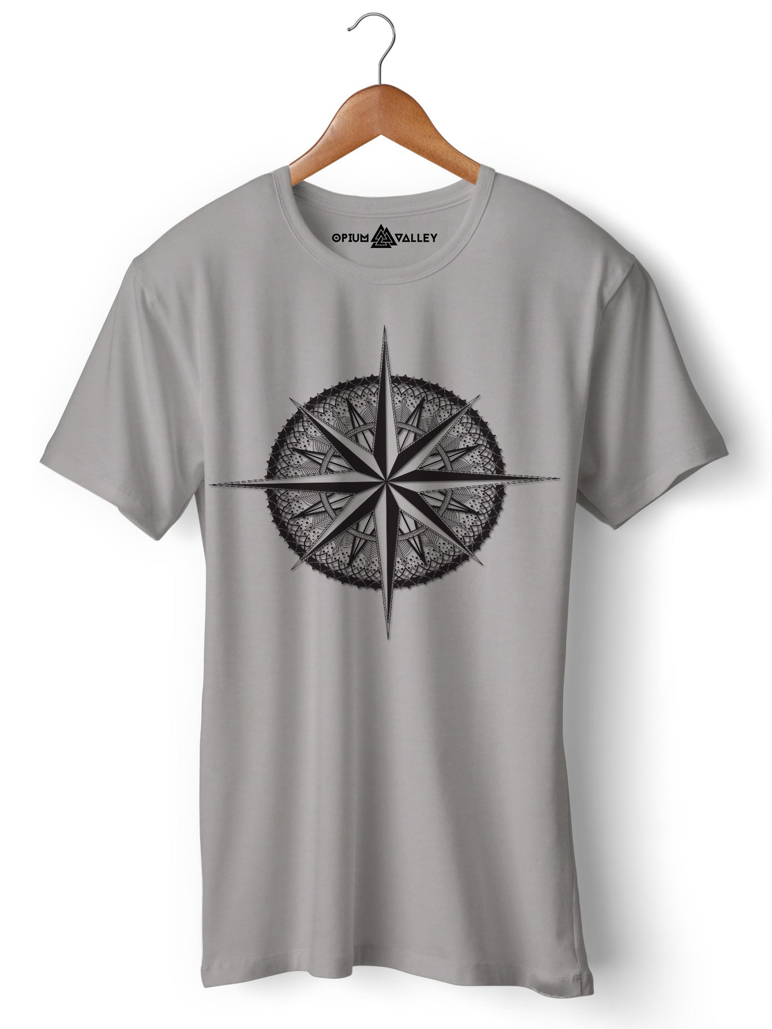 Compass - Round Neck T-Shirt - Opium Valley