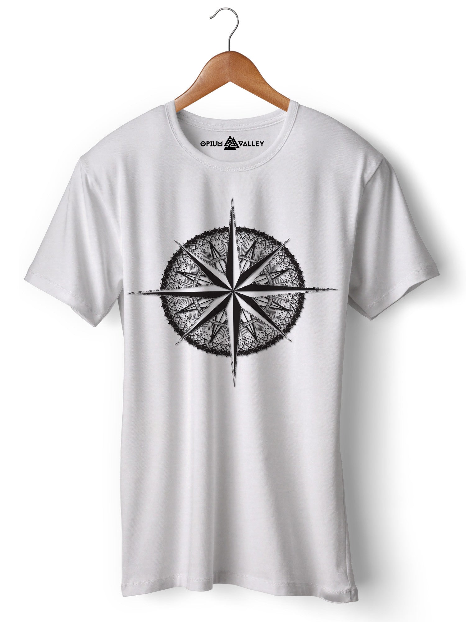 Compass - Round Neck T-Shirt - Opium Valley