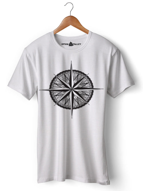 Compass - Round Neck T-Shirt - Opium Valley