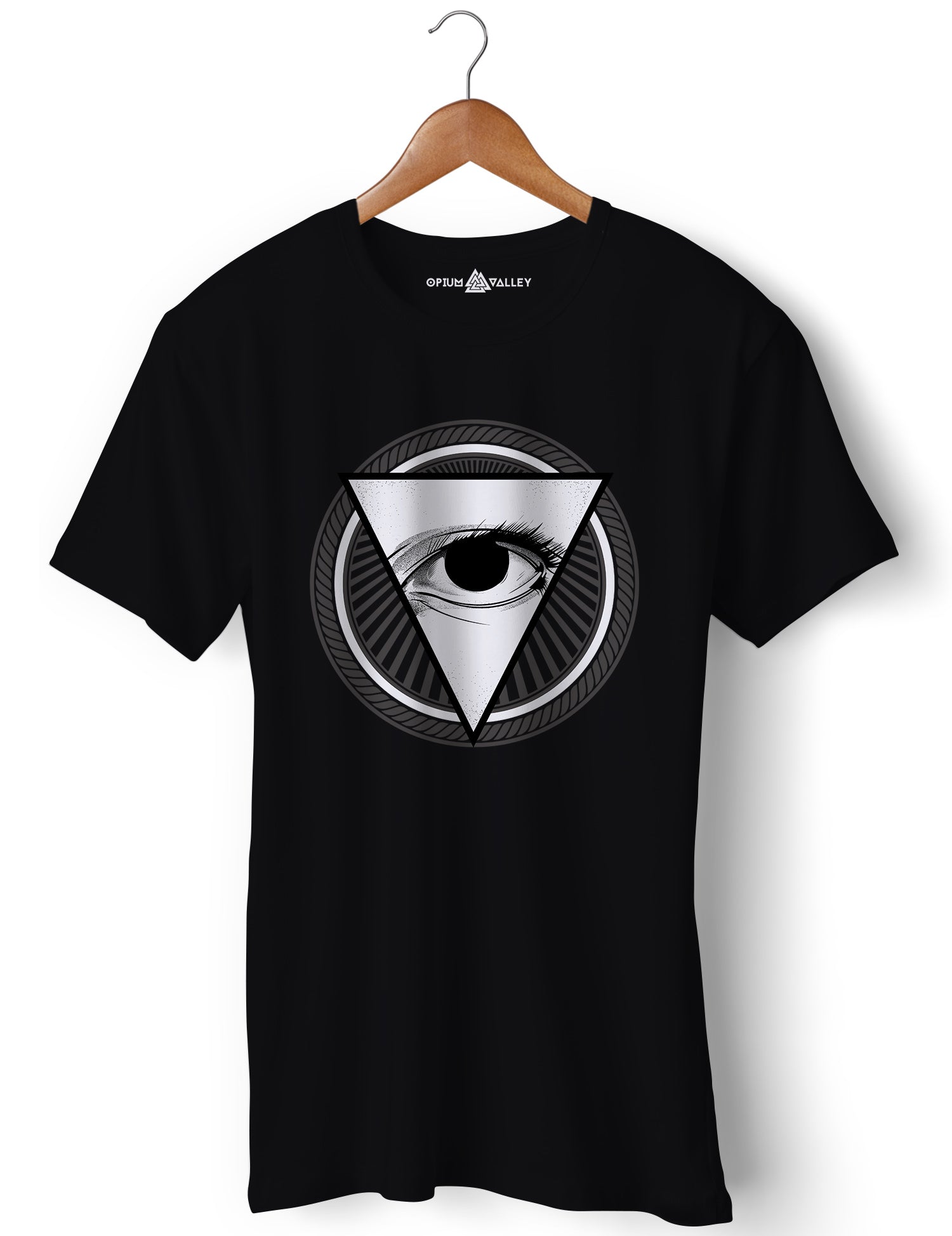 Men's Conspiracy Graphic T-Shirt - Eye-catching Conspiracy Design