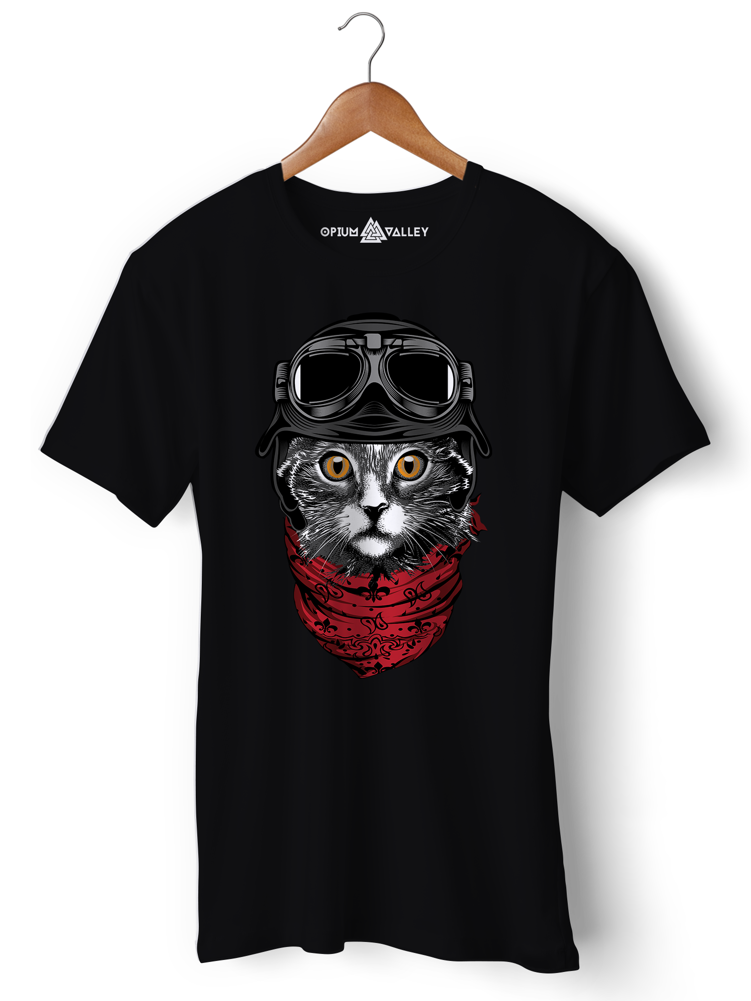 Cat In The Hat - Round Neck T-Shirt - Opium Valley
