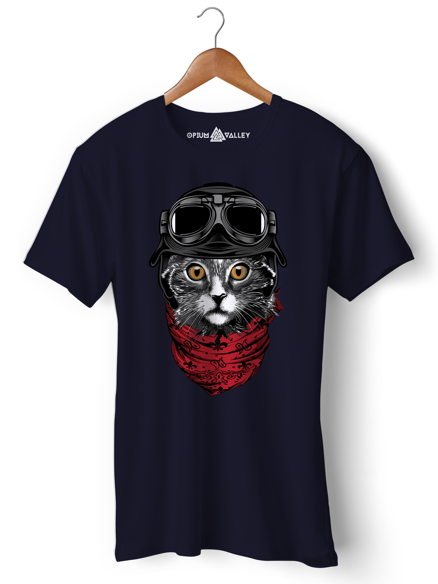 Cat In The Hat - Round Neck T-Shirt - Opium Valley