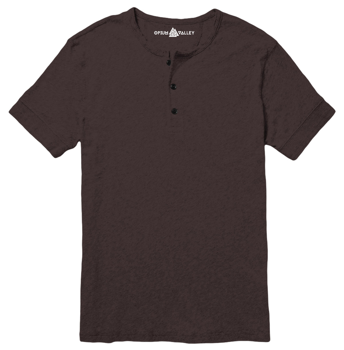 Dark Chocolate - Henley T-Shirt - Opium Valley