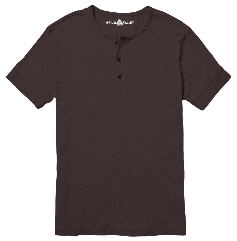 Dark Chocolate - Henley T-Shirt