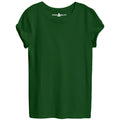 Dark Green - Round Neck T-Shirt For Women - Opium Valley