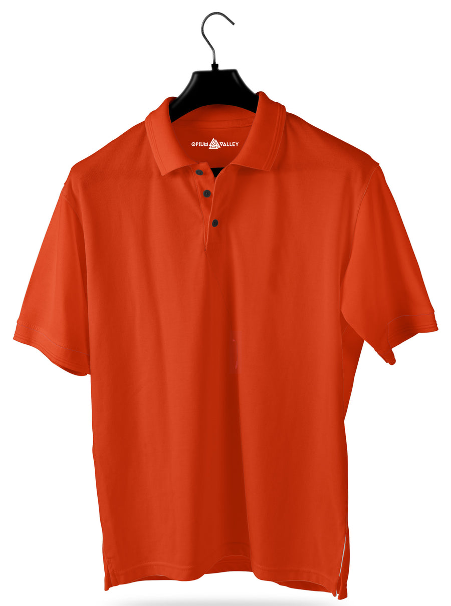 Dark Orange- Polo T-shirt