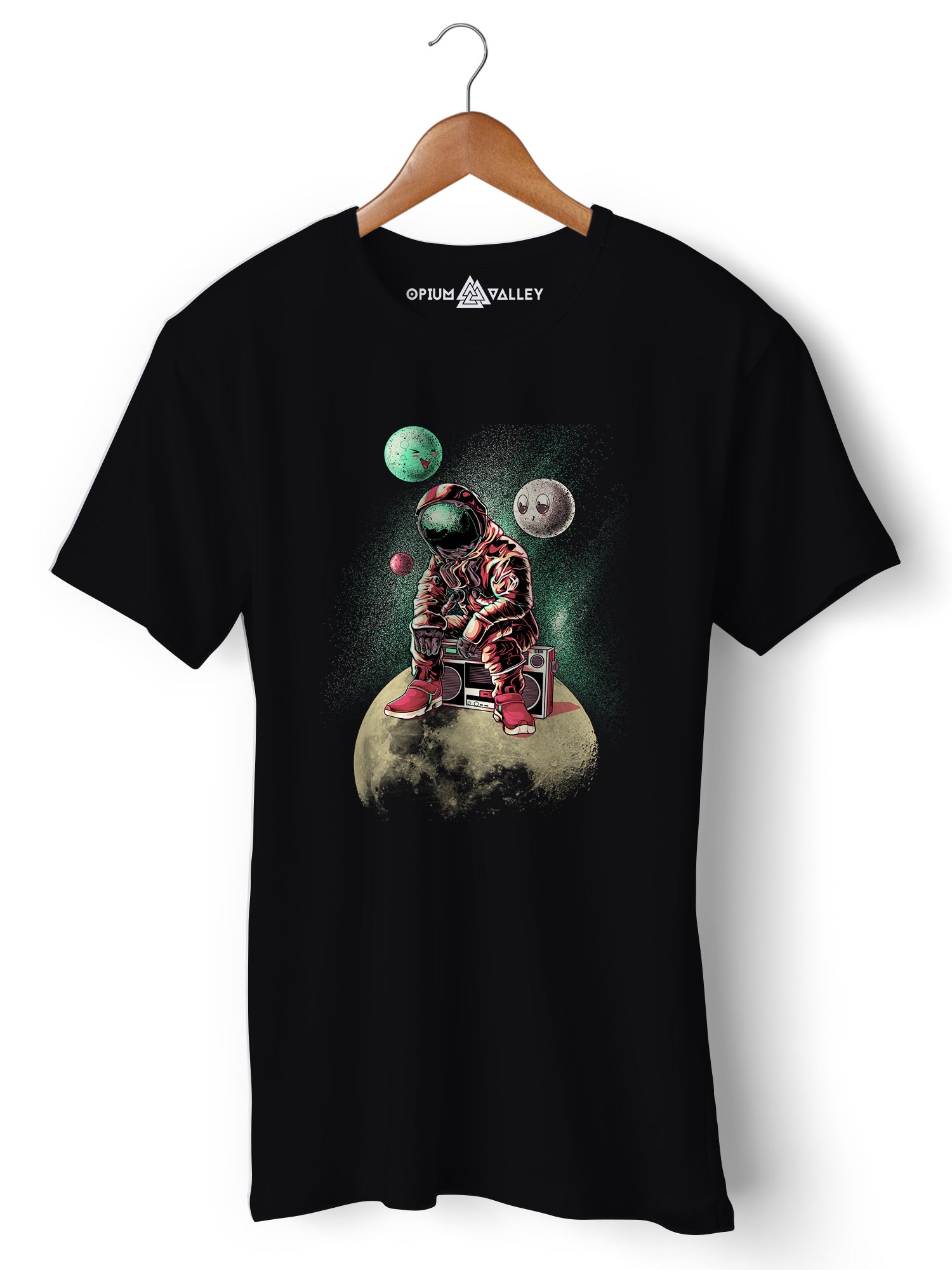 DJ Astronaut  - Round Neck T-Shirt - Opium Valley