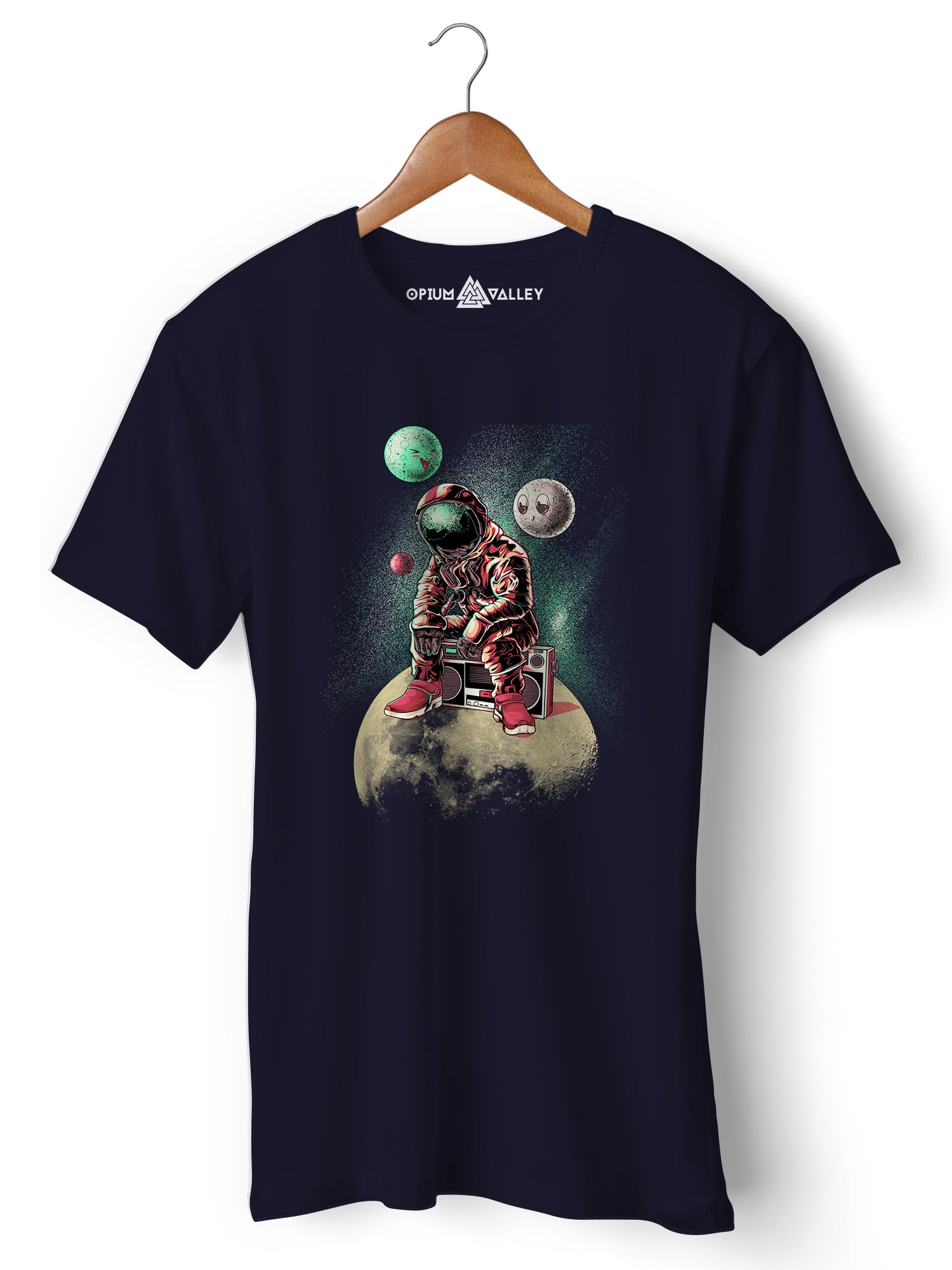 DJ Astronaut  - Round Neck T-Shirt - Opium Valley