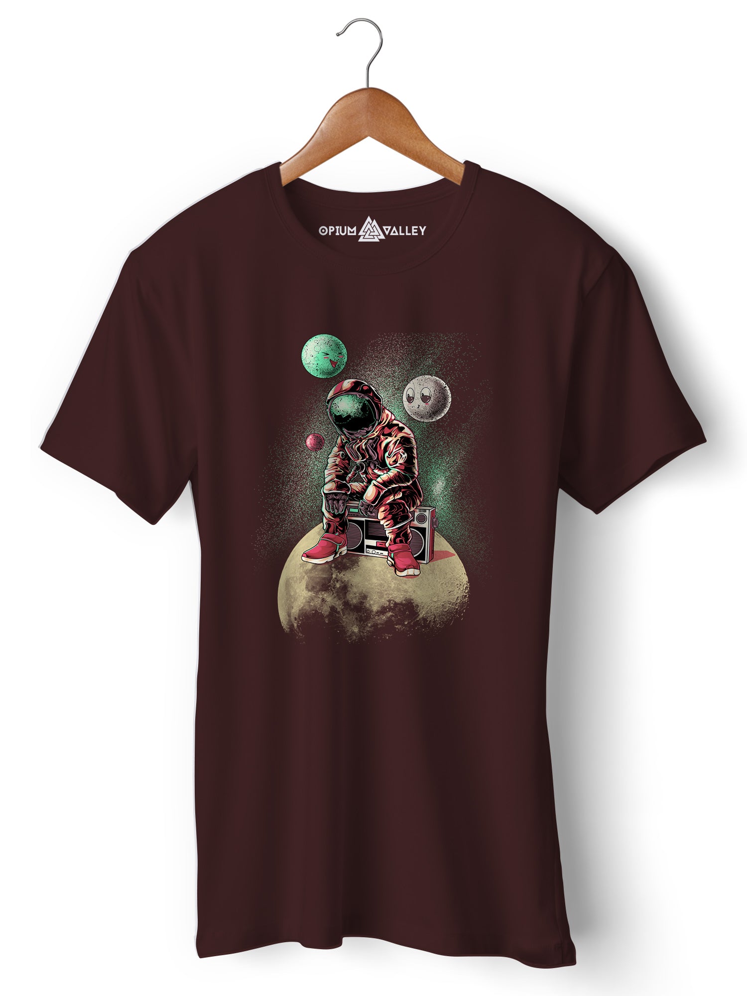 DJ Astronaut  - Round Neck T-Shirt - Opium Valley