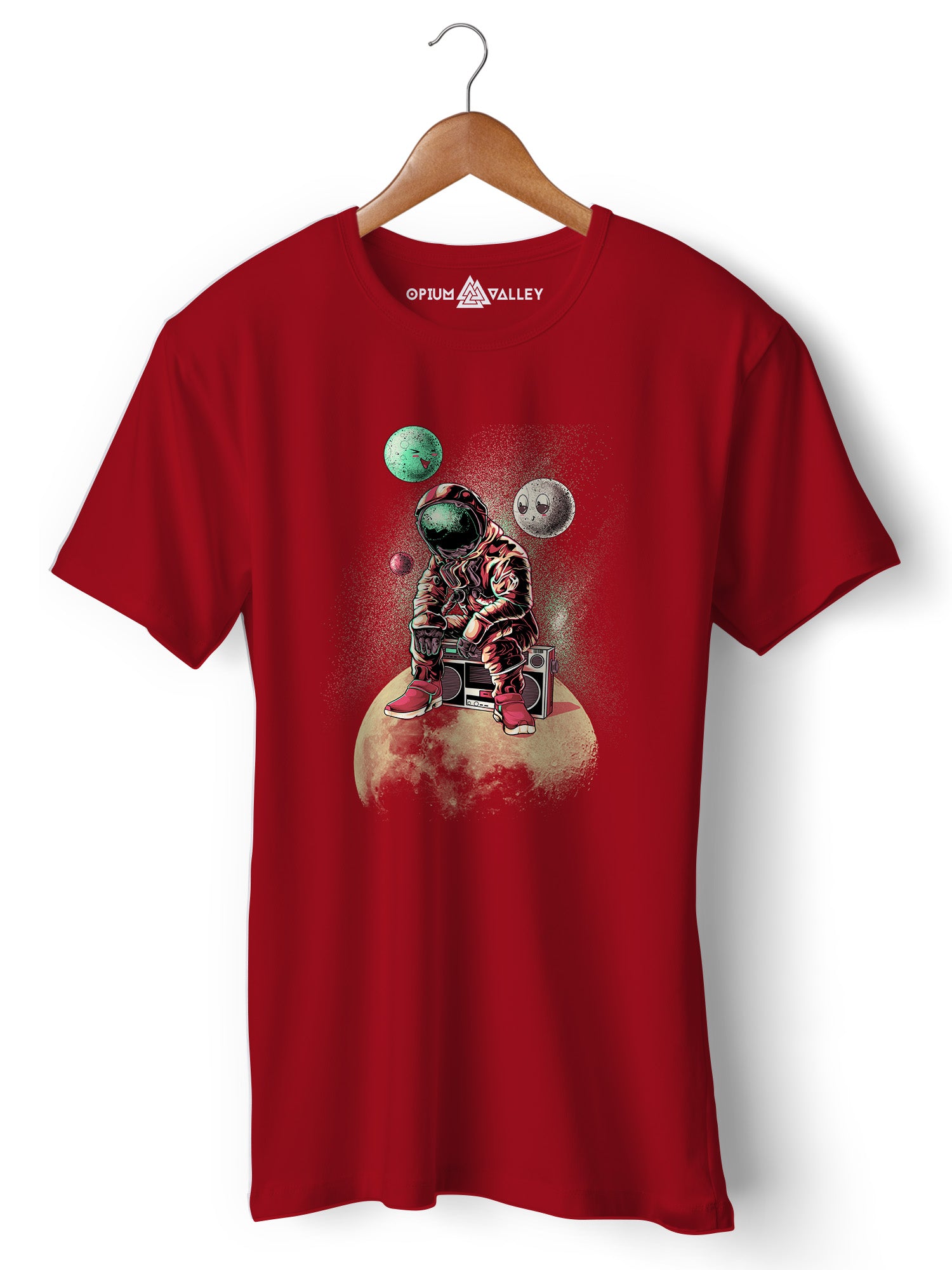 DJ Astronaut  - Round Neck T-Shirt - Opium Valley