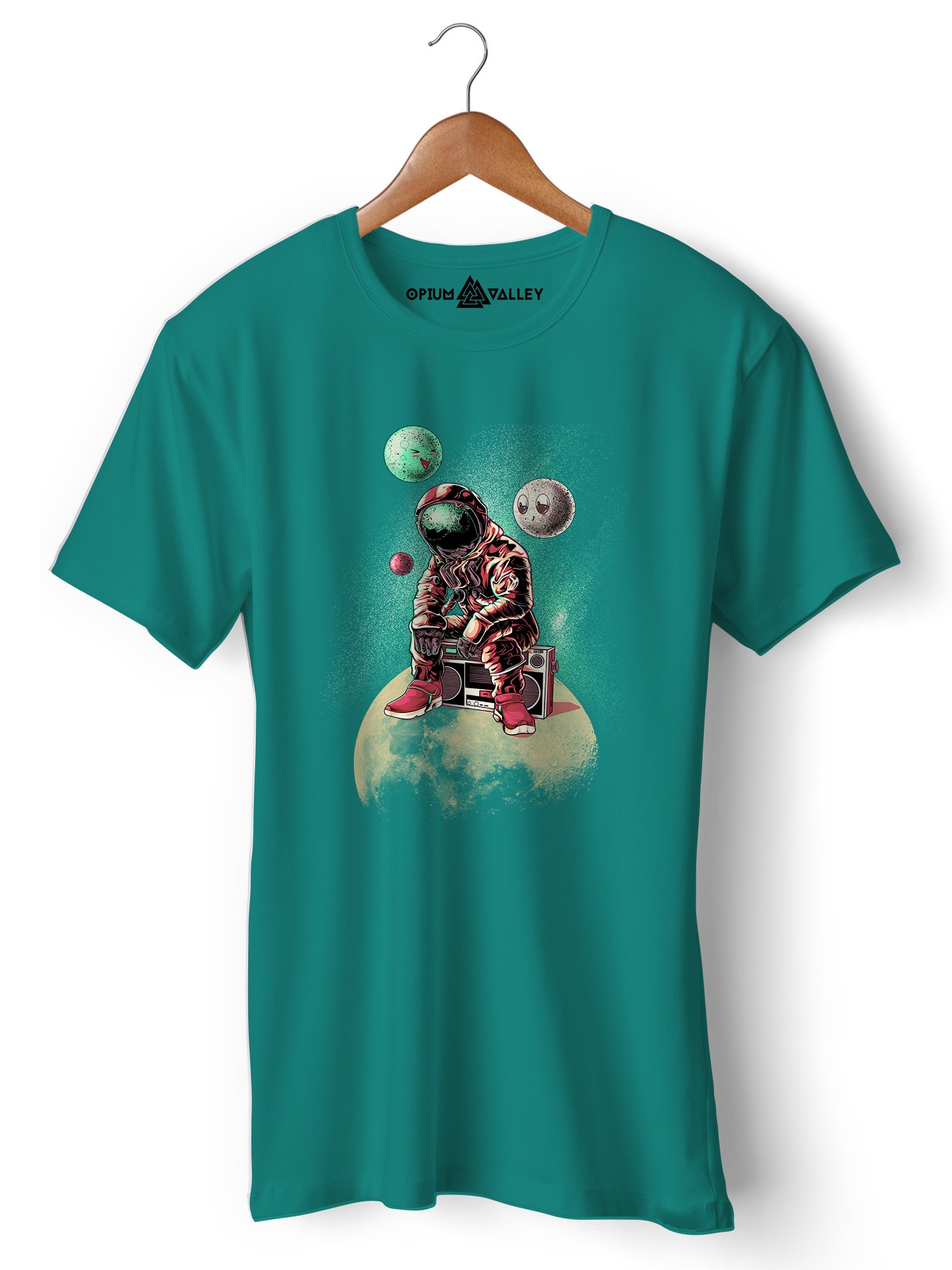DJ Astronaut  - Round Neck T-Shirt - Opium Valley