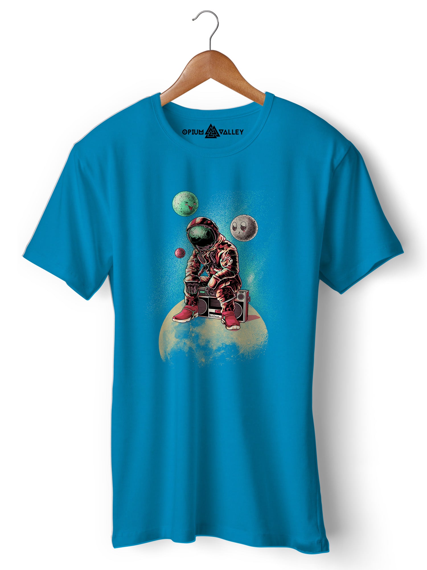 DJ Astronaut  - Round Neck T-Shirt - Opium Valley