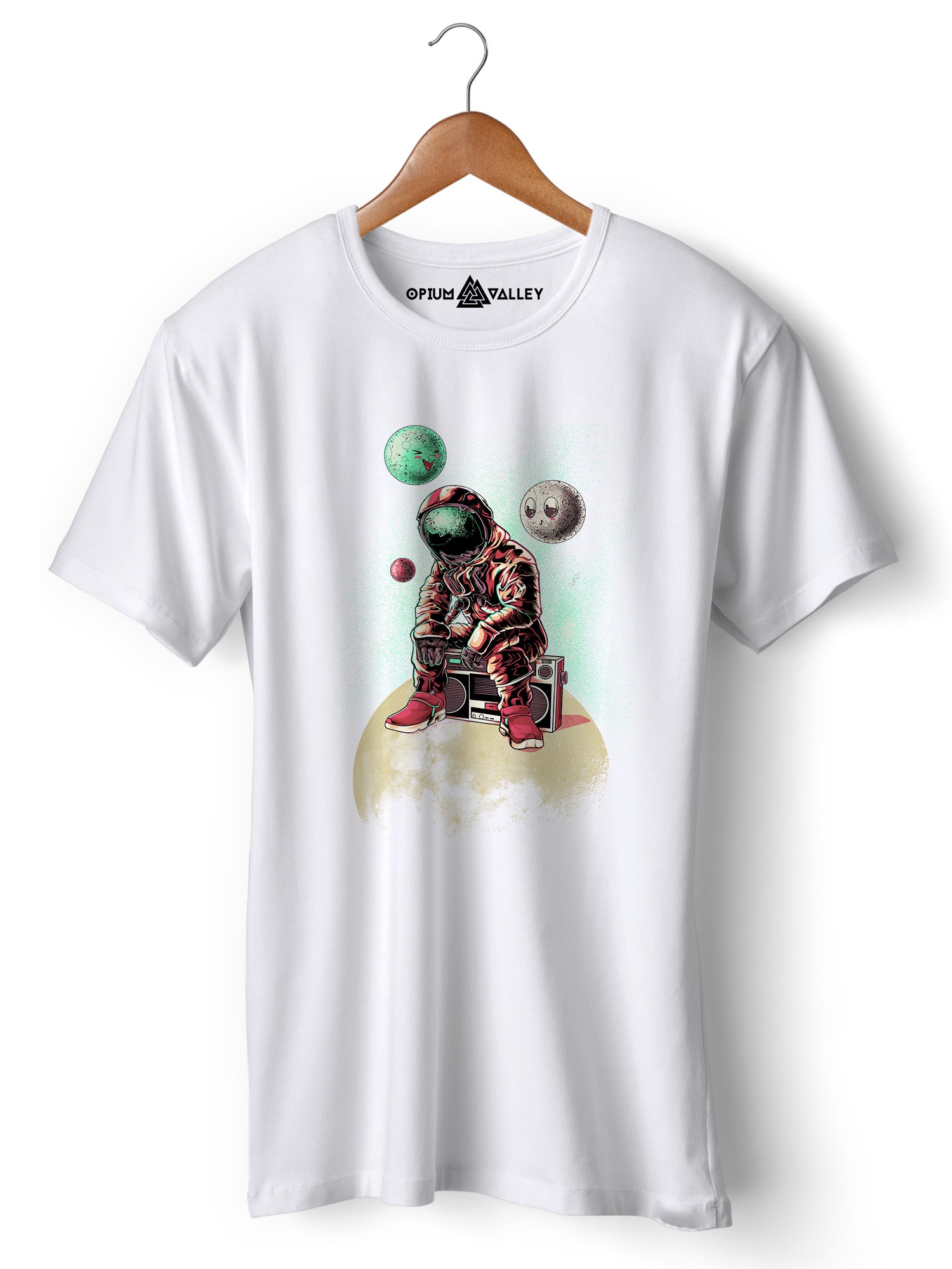 DJ Astronaut  - Round Neck T-Shirt - Opium Valley