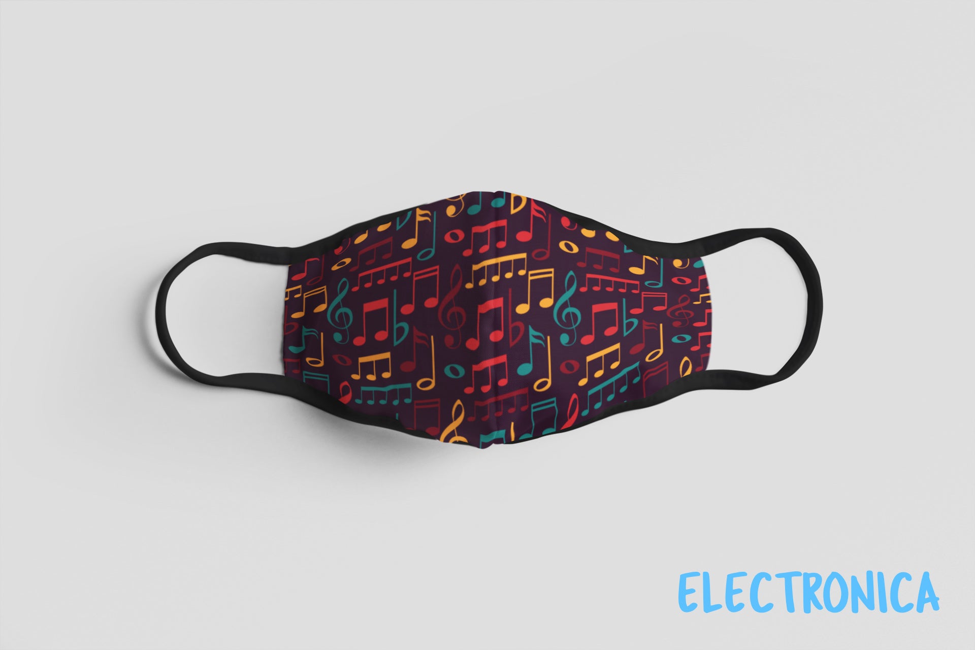 Designer Face Mask (3-layer with filter pocket): ELECTRONICA