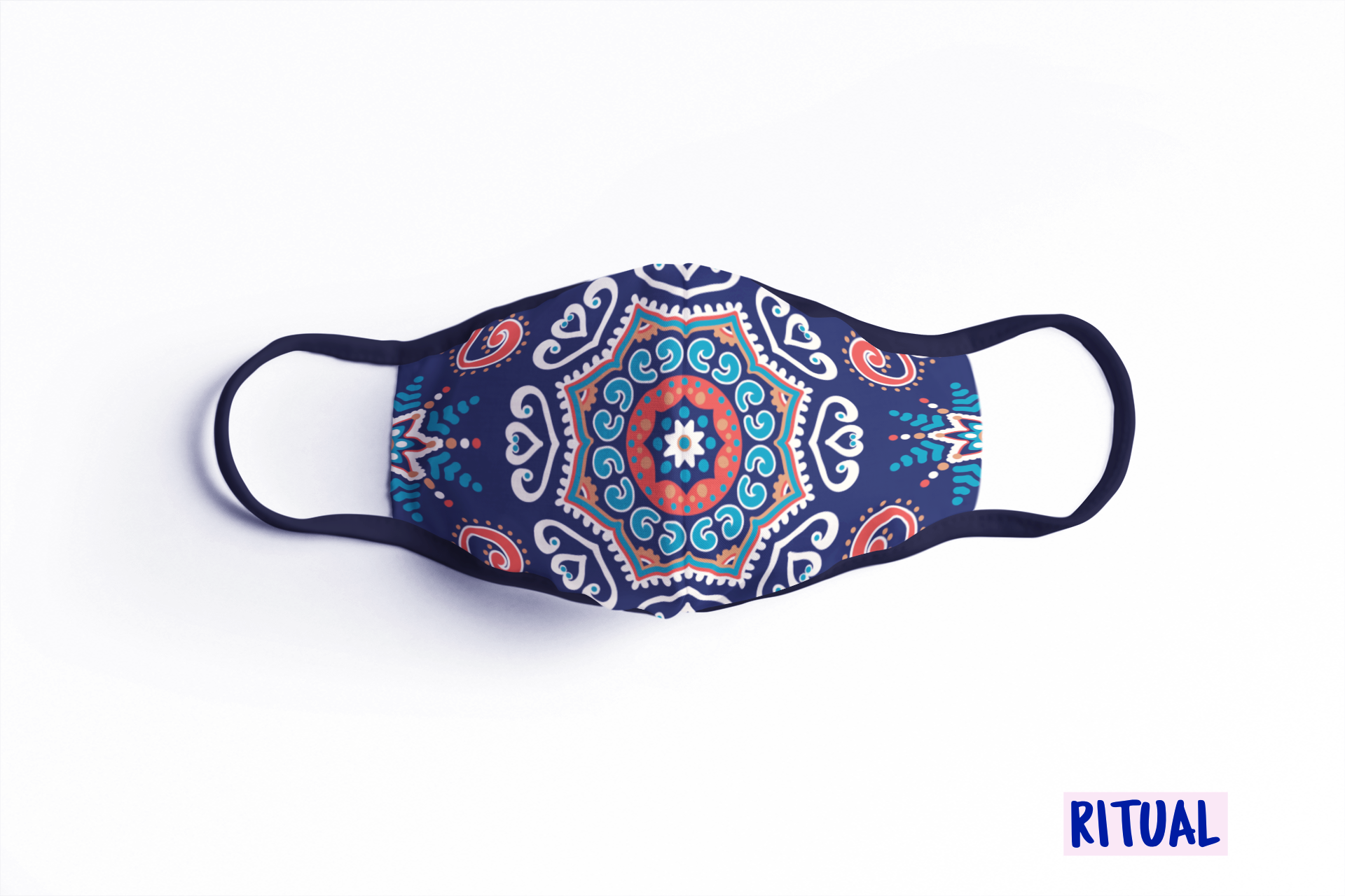Designer Face Mask (3-layer with filter pocket): RITUAL