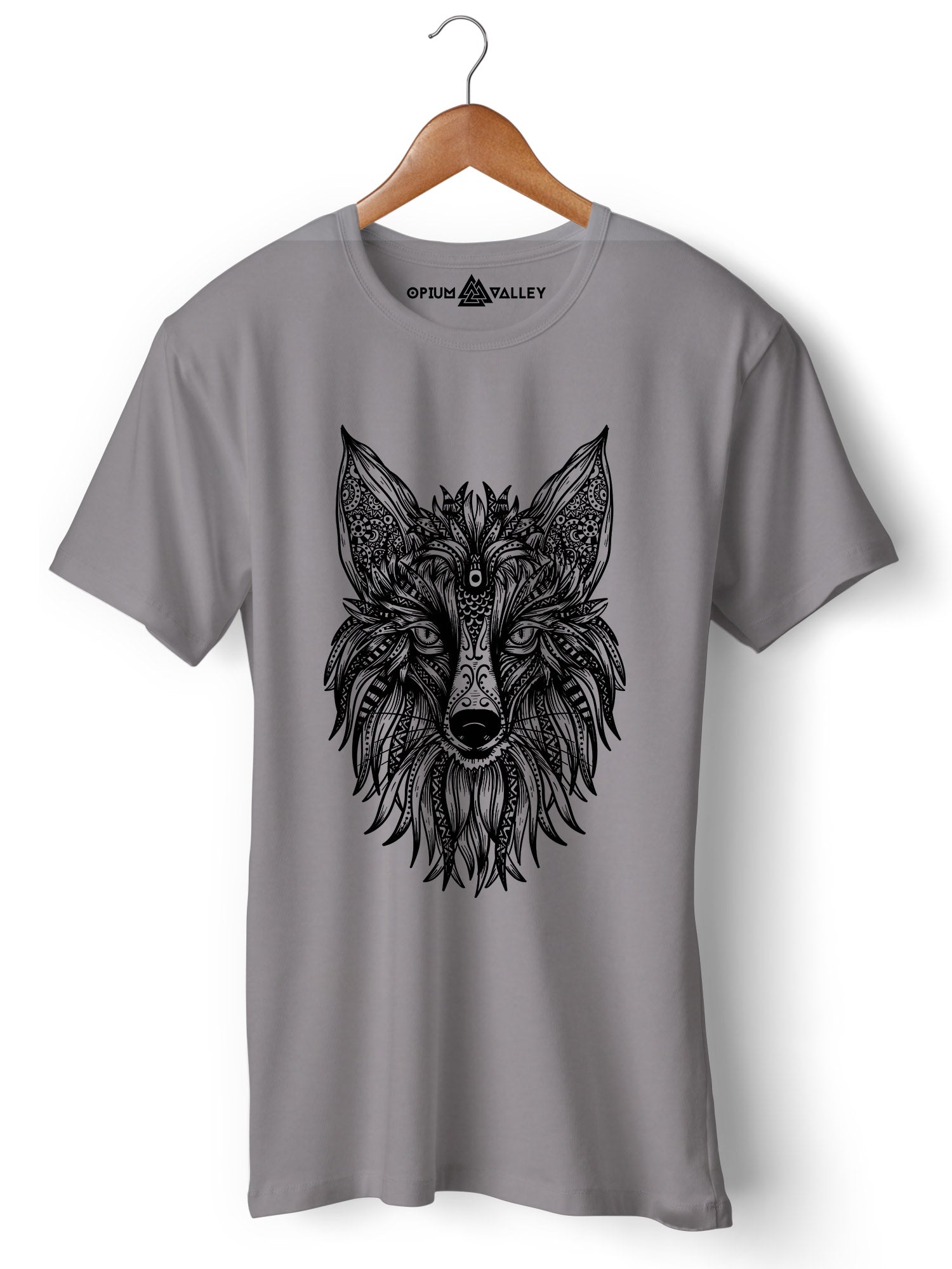 Men's Psychedelic Fox Graphic T-Shirt - Vibrant Trippy Design