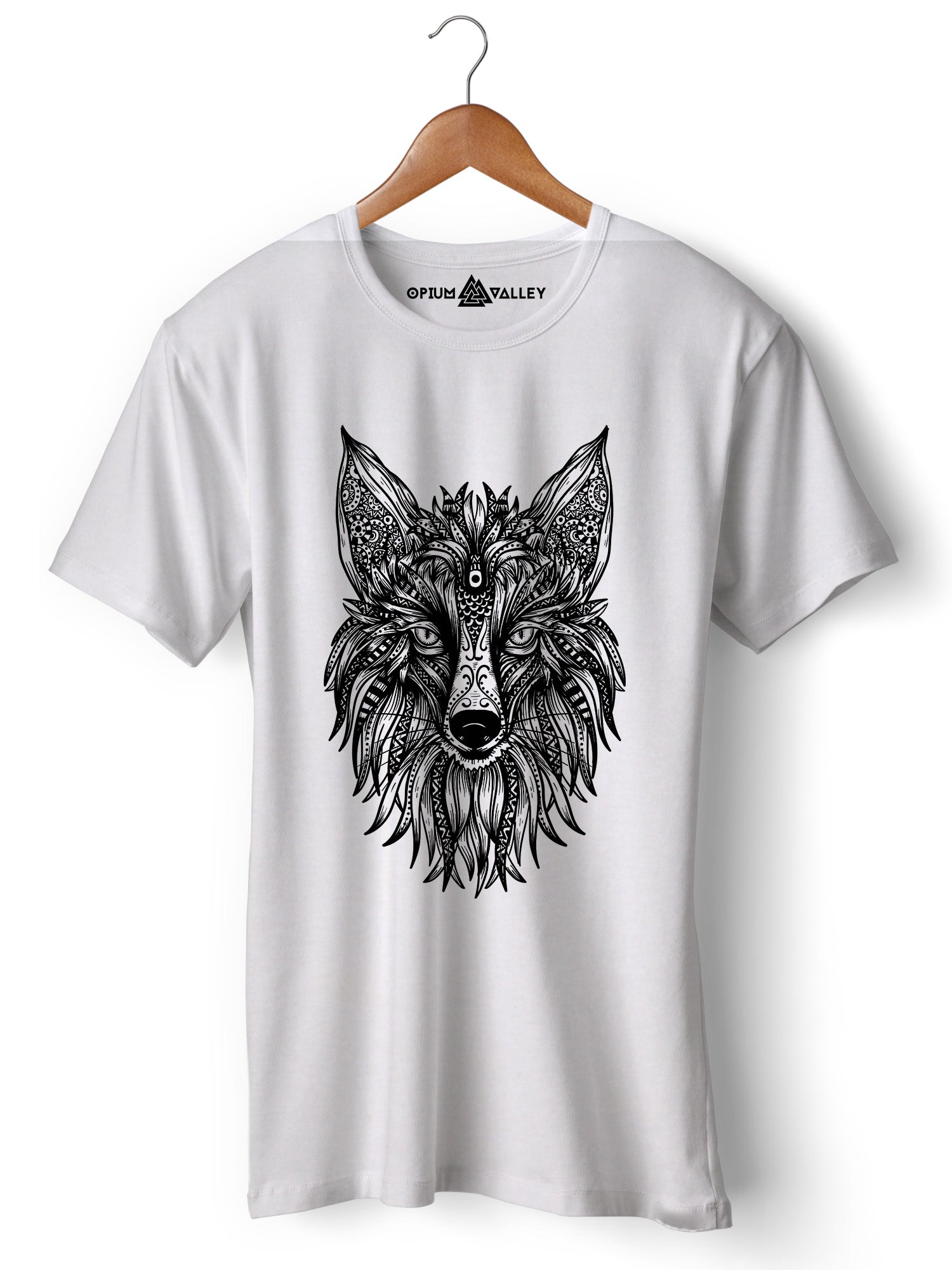 Men's Psychedelic Fox Graphic T-Shirt - Vibrant Trippy Design