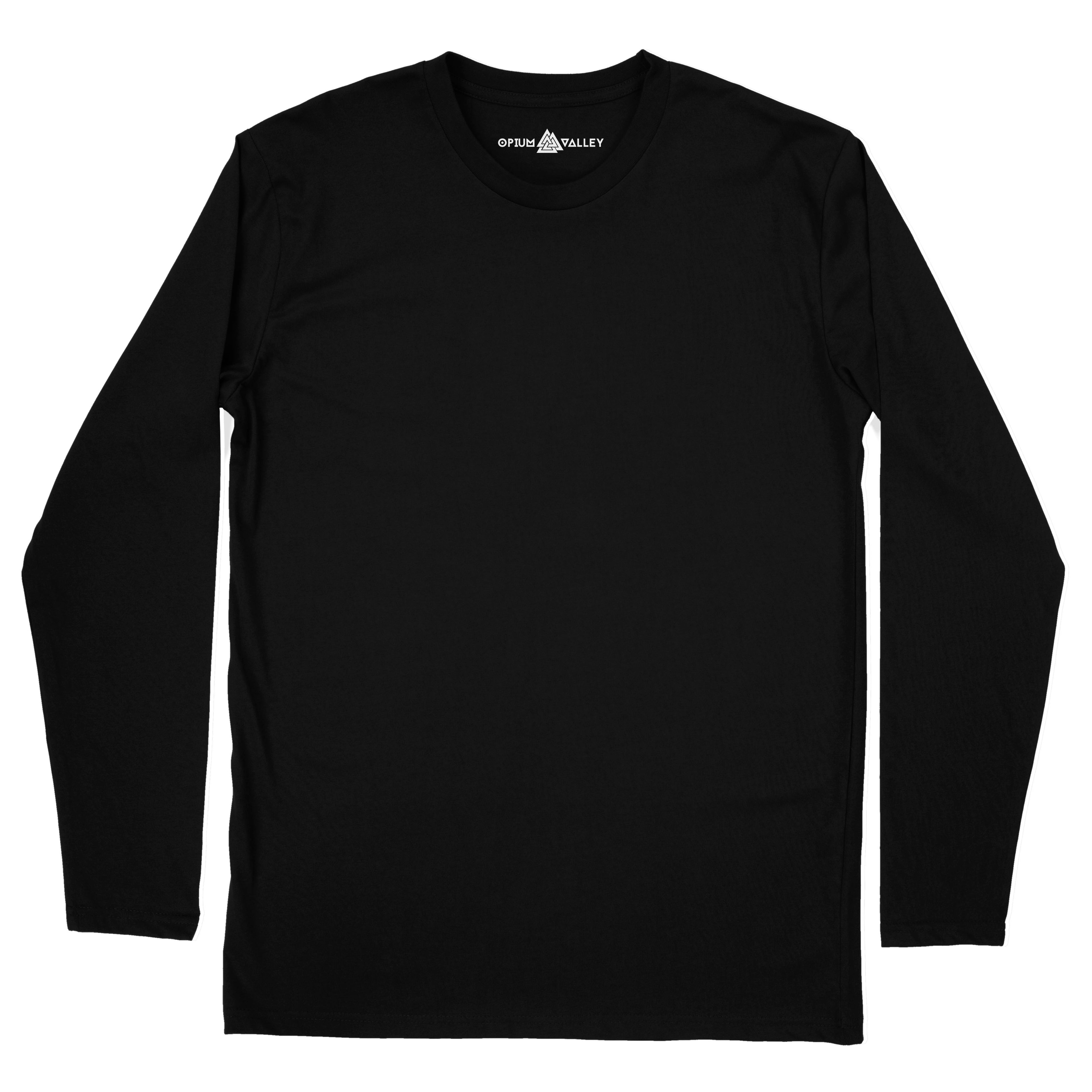 Black - Full Sleeve T-Shirt - Opium Valley