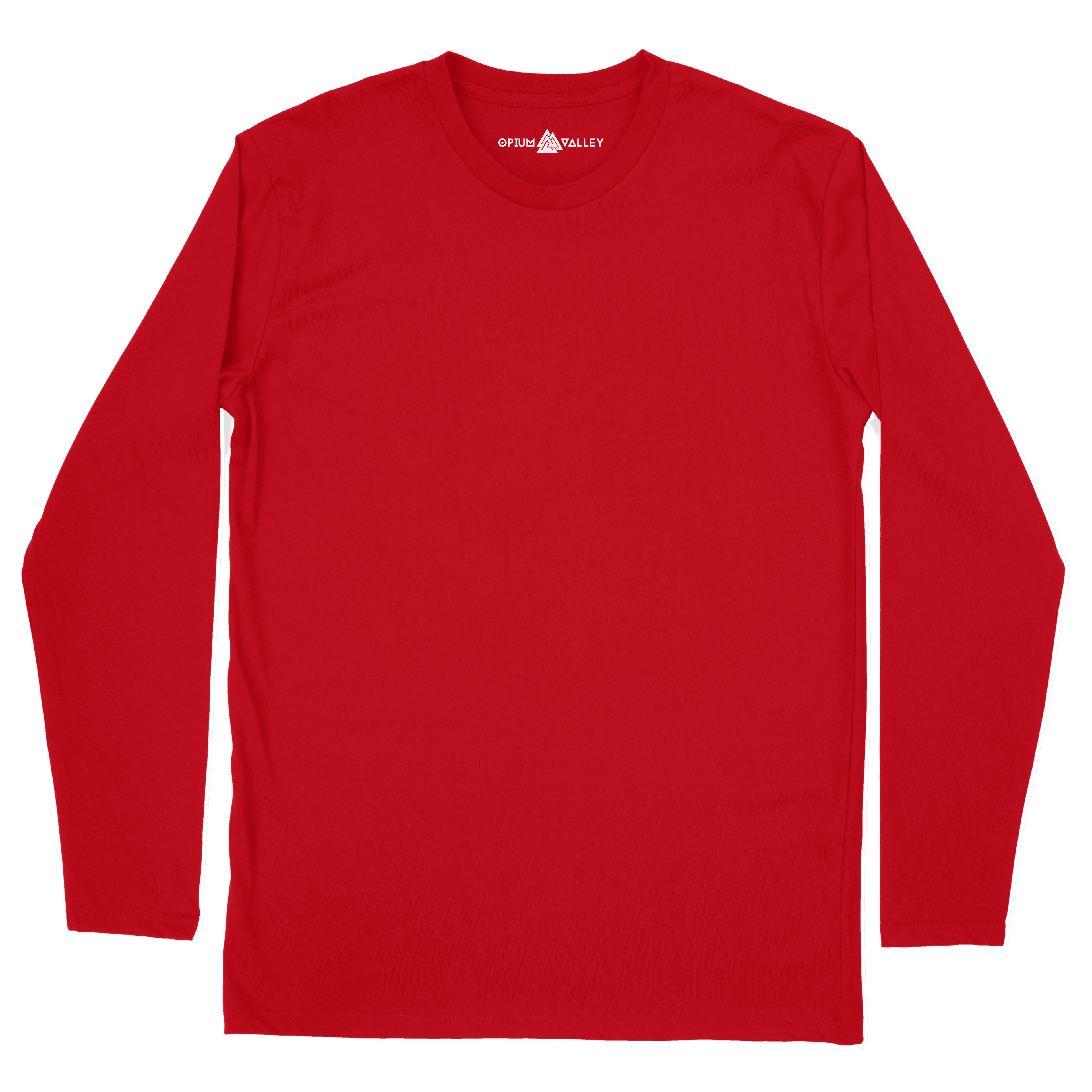 Red - Full Sleeve T-Shirt - Opium Valley