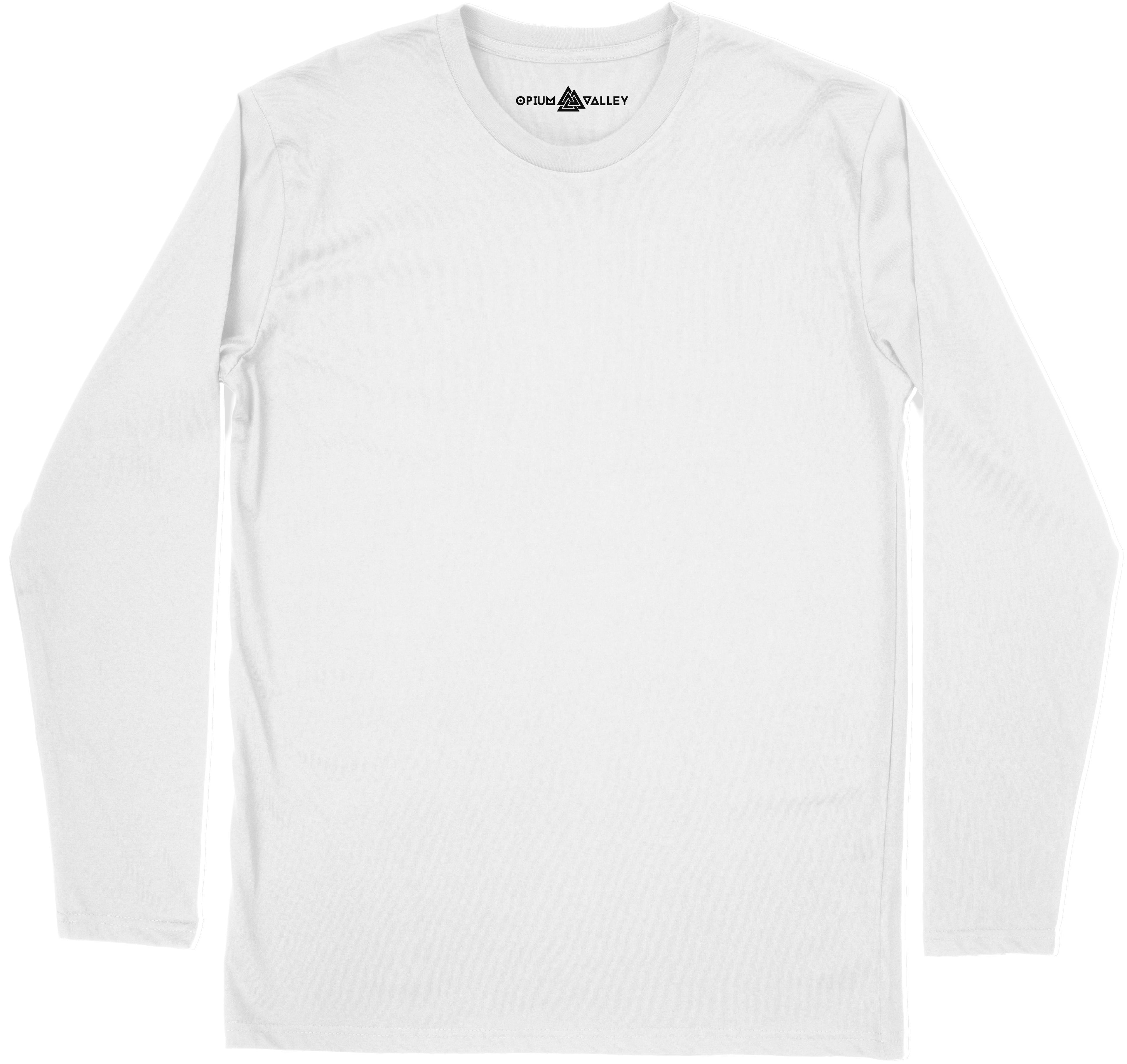 White - Full Sleeve T-Shirt - Opium Valley