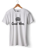 Men's Good Vibes Graphic T-Shirt - Cheerful and Positive Design