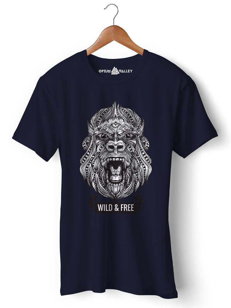 Wild & Free - Round Neck T-Shirt - Opium Valley