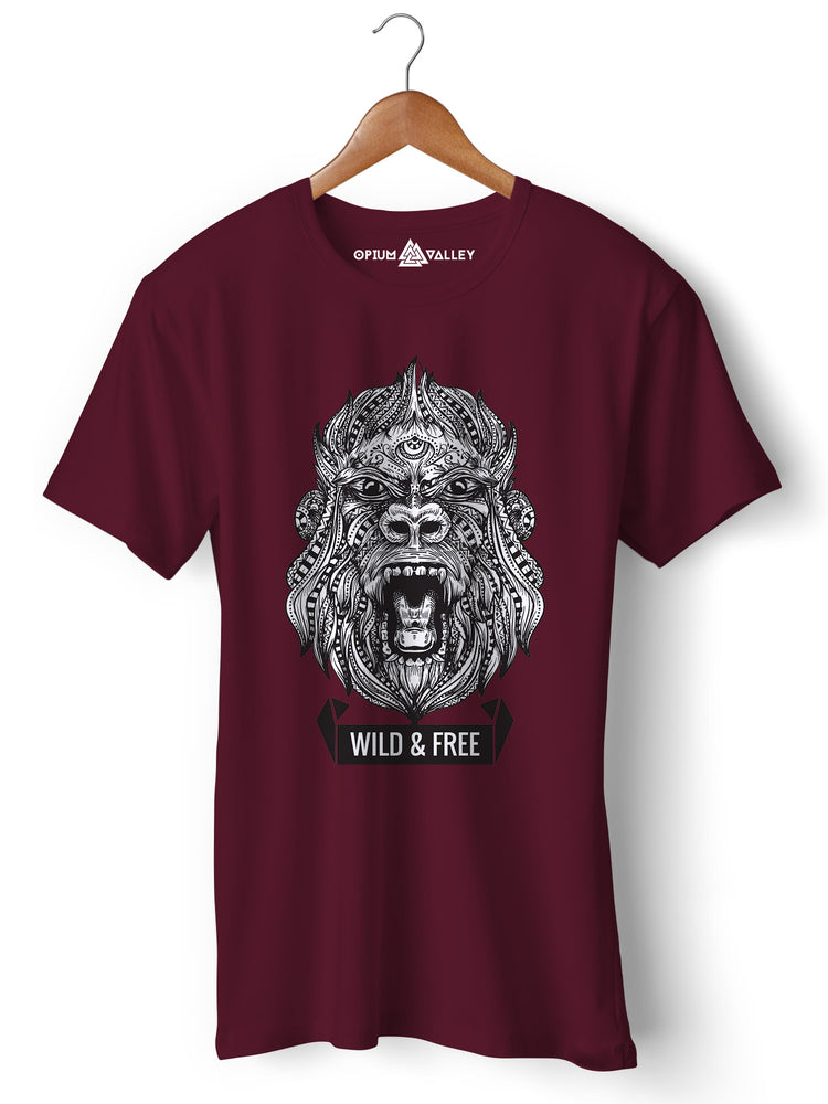 Wild & Free - Round Neck T-Shirt - Opium Valley