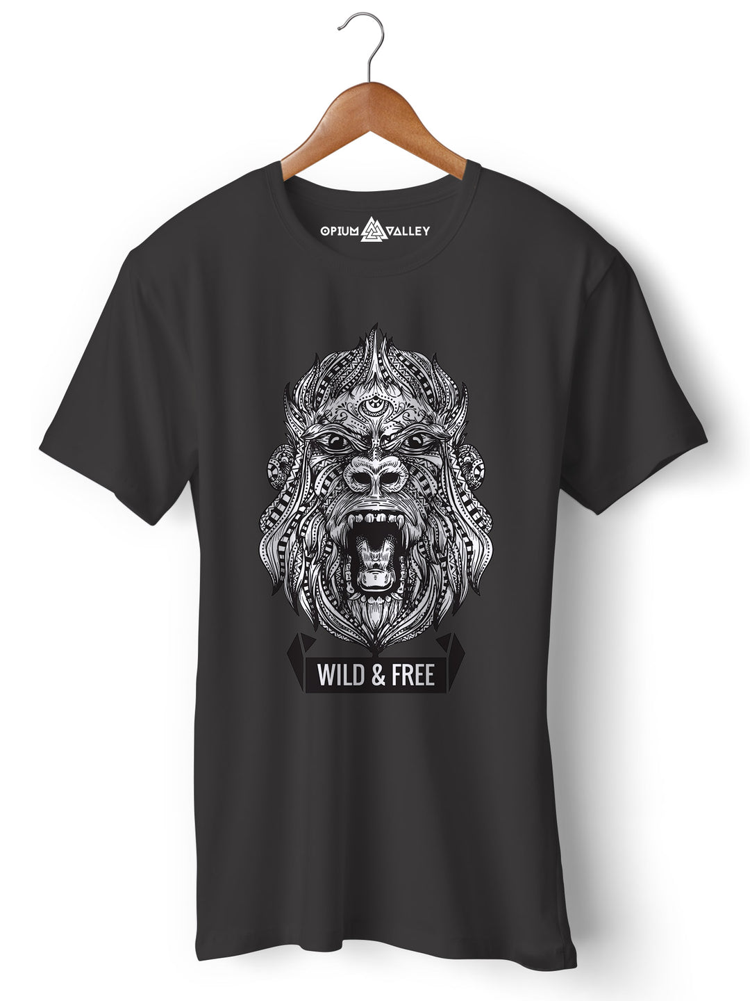 Wild & Free - Round Neck T-Shirt - Opium Valley