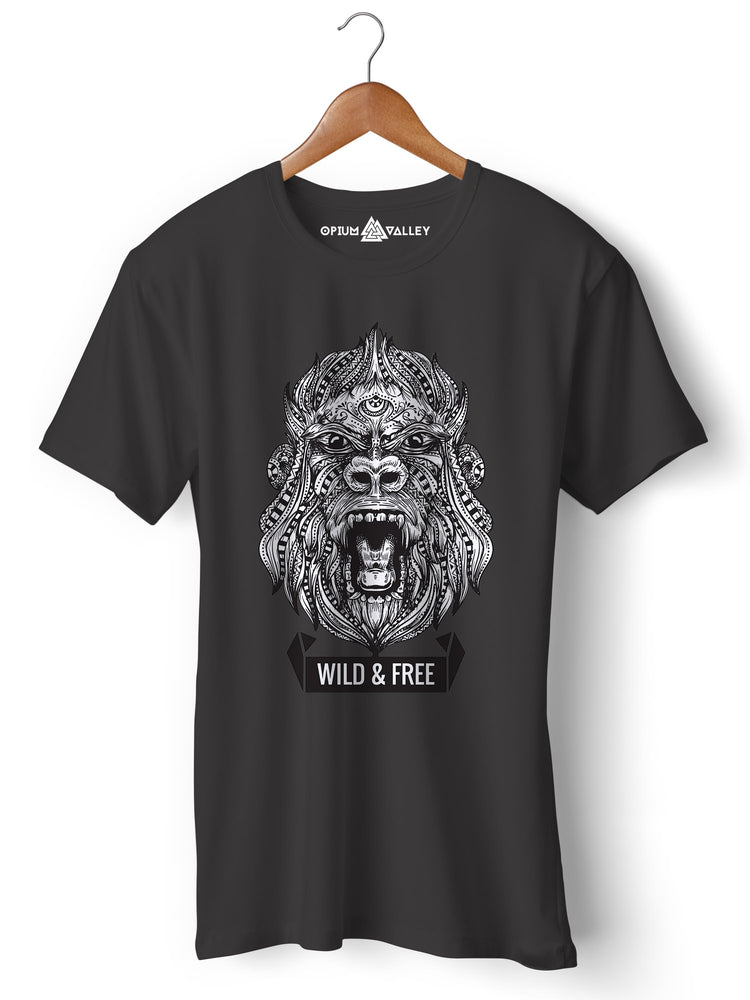 Wild & Free - Round Neck T-Shirt - Opium Valley