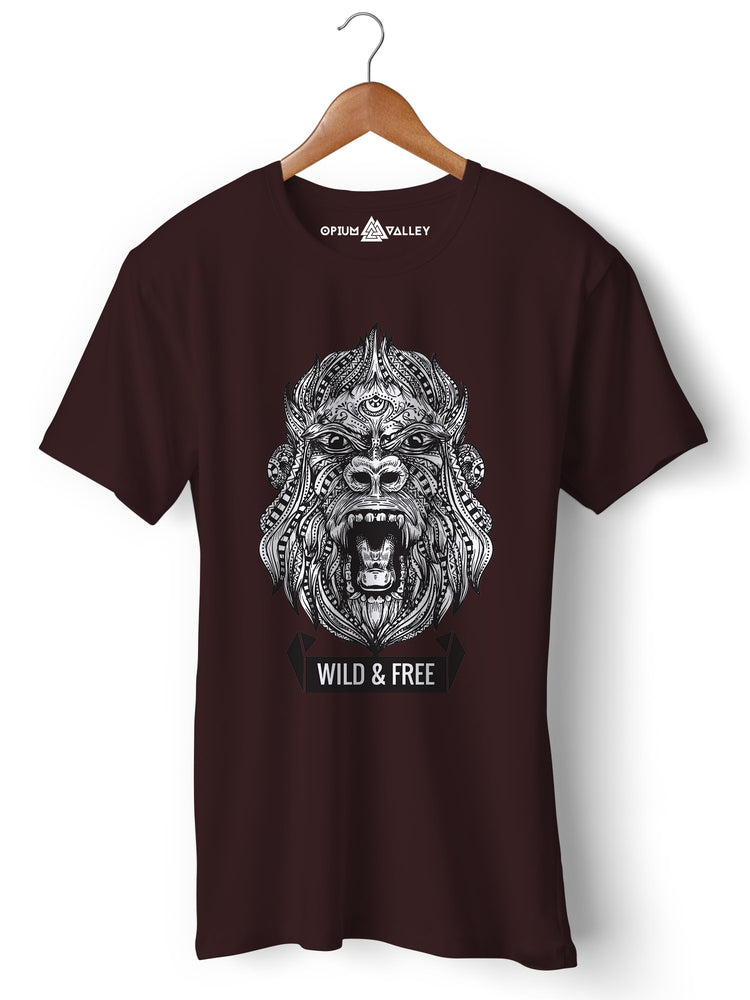 Wild & Free - Round Neck T-Shirt - Opium Valley