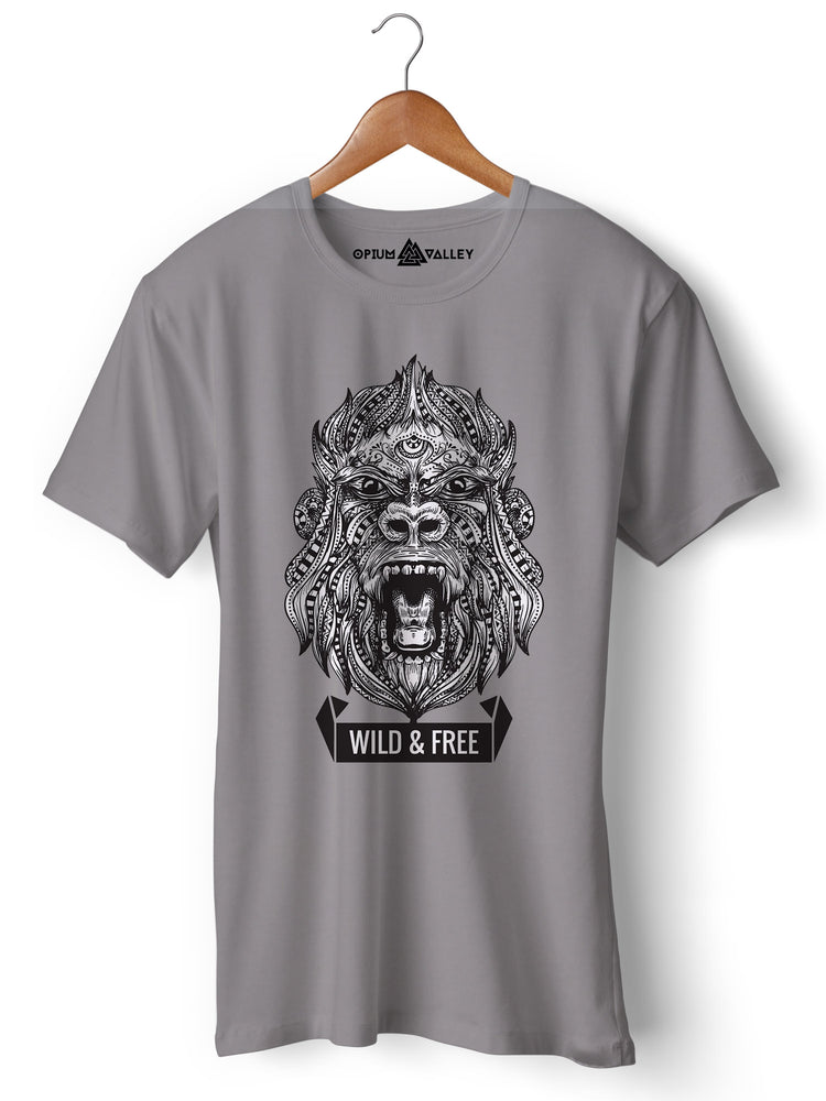 Wild & Free - Round Neck T-Shirt - Opium Valley