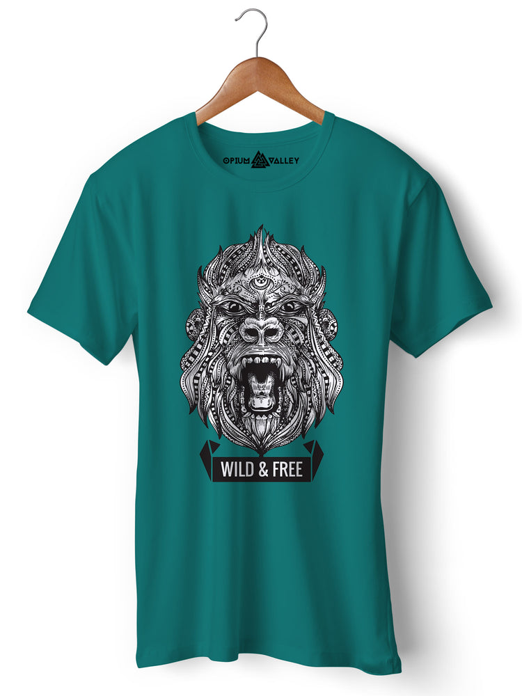 Wild & Free - Round Neck T-Shirt - Opium Valley