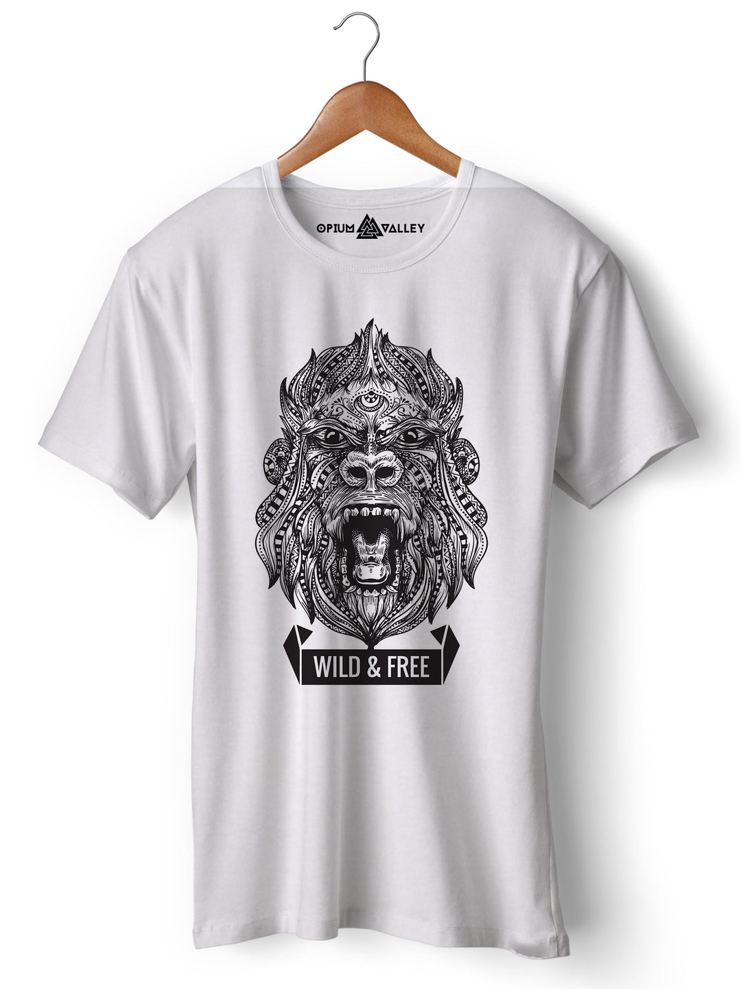 Wild & Free - Round Neck T-Shirt - Opium Valley