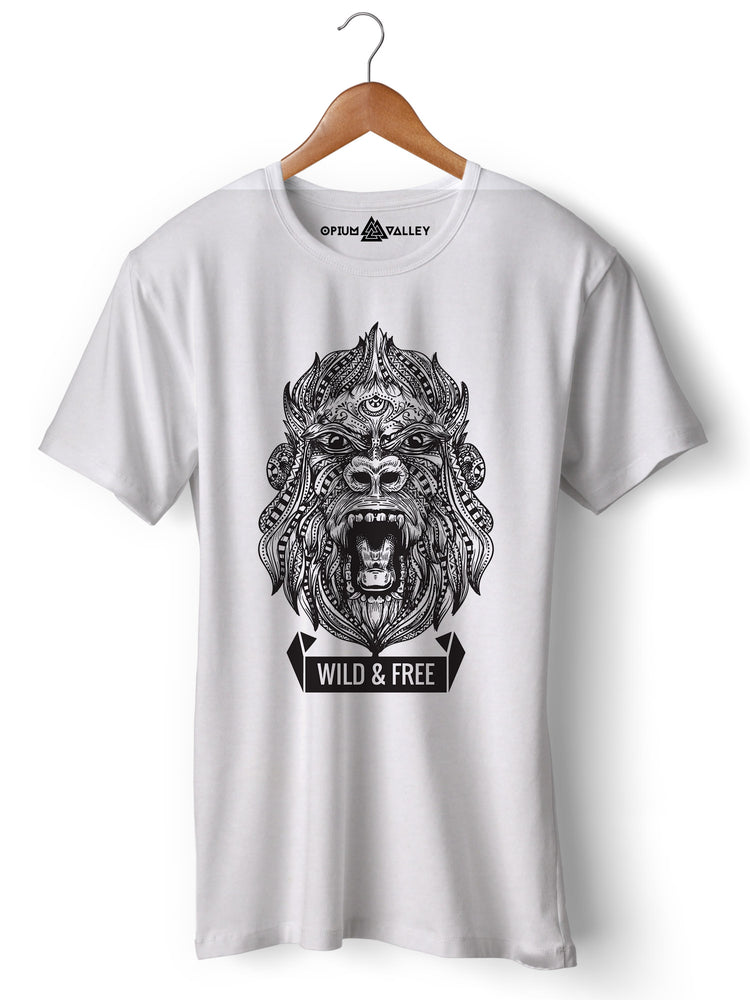 Wild & Free - Round Neck T-Shirt - Opium Valley
