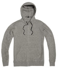 Gray Melange- Zipper Hoodie - Opium Valley