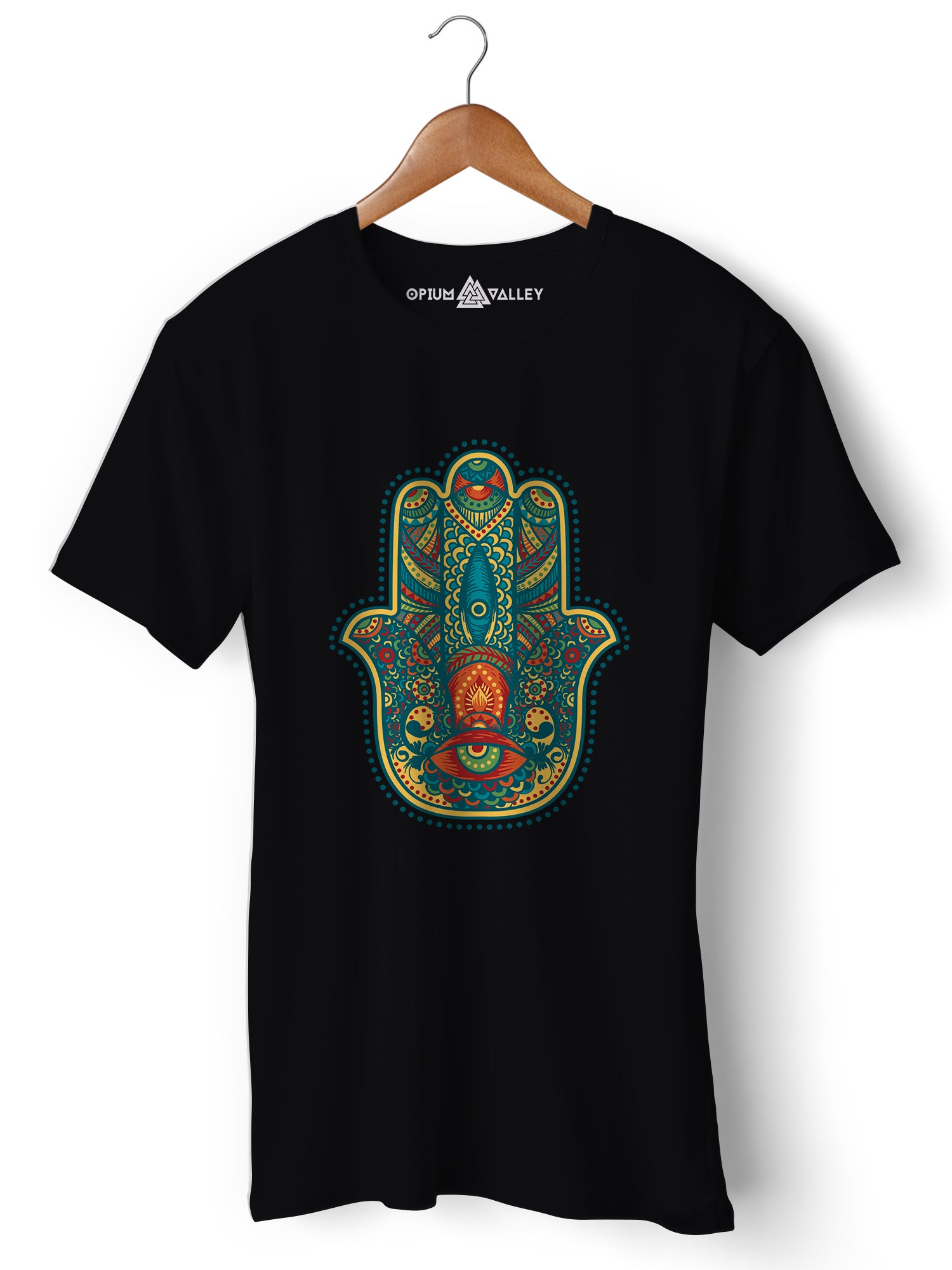 Hamsa - Round Neck T-Shirt - Opium Valley