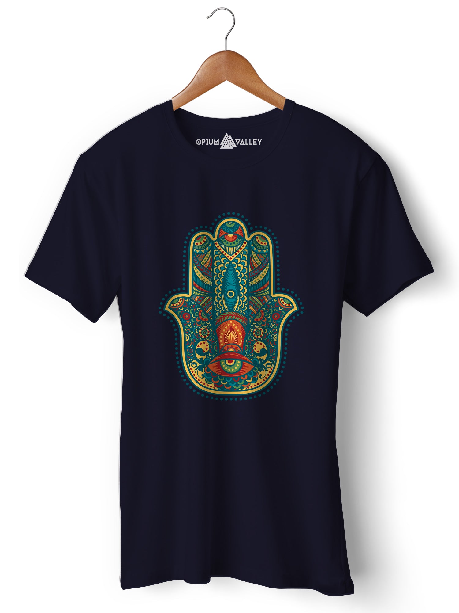 Hamsa - Round Neck T-Shirt - Opium Valley