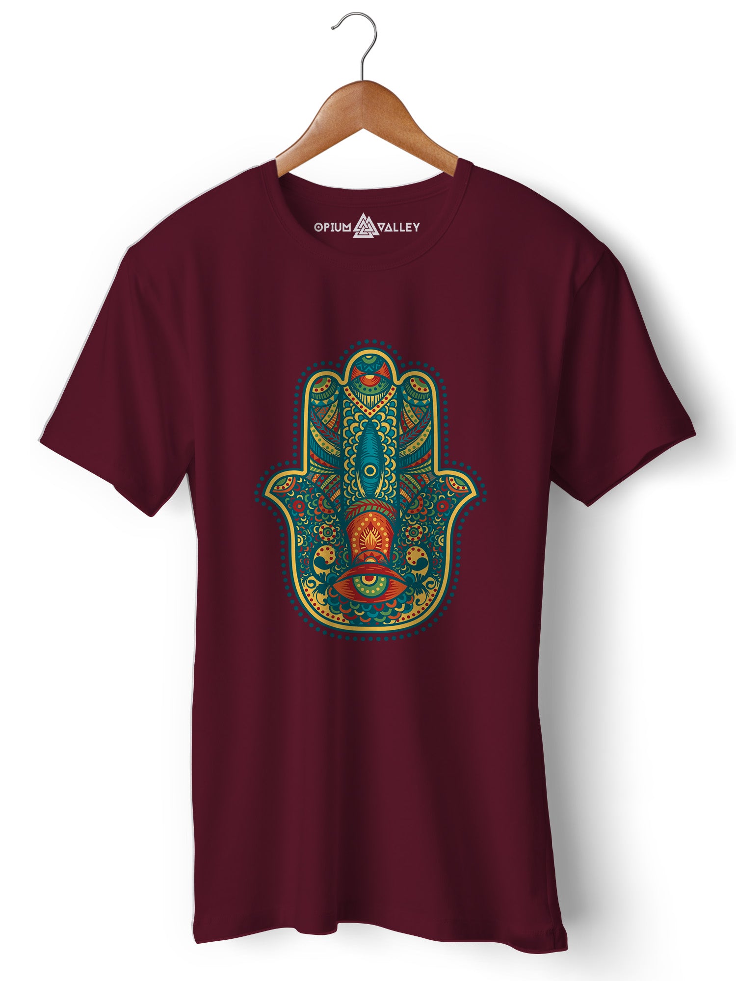 Hamsa - Round Neck T-Shirt - Opium Valley