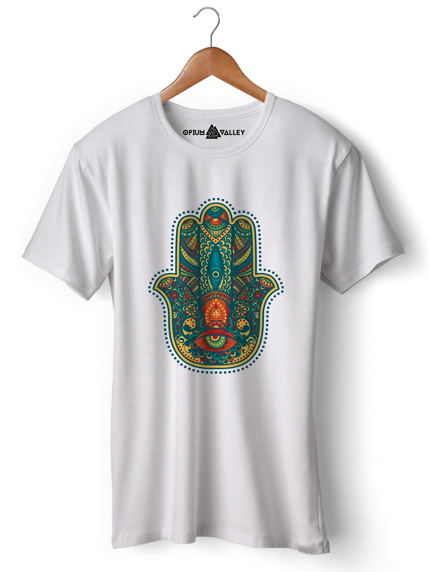 Hamsa - Round Neck T-Shirt - Opium Valley