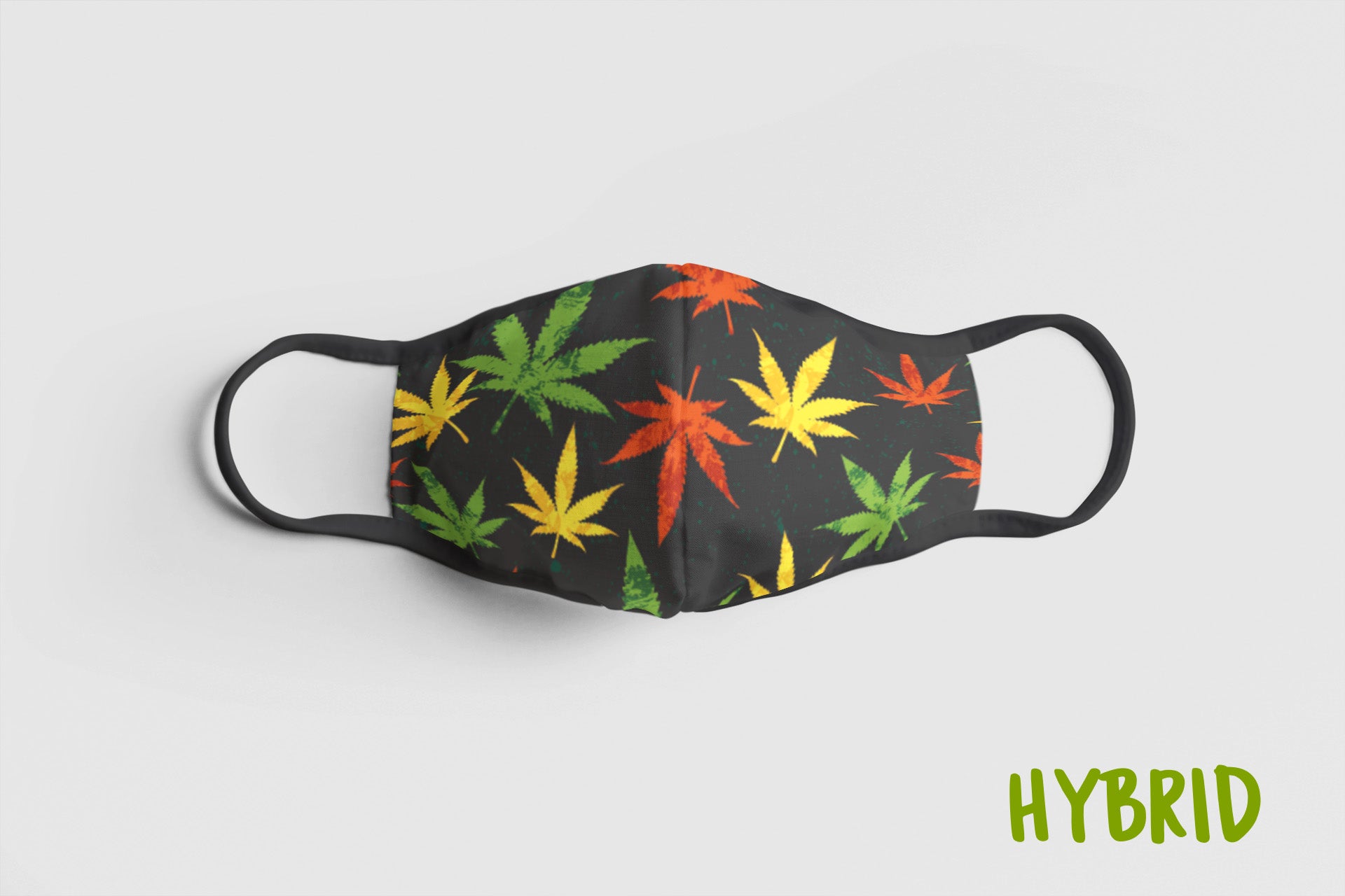 Designer Face Mask (3-layer with filter pocket, Nose Clip & Adjustable Earloop): HYBRID