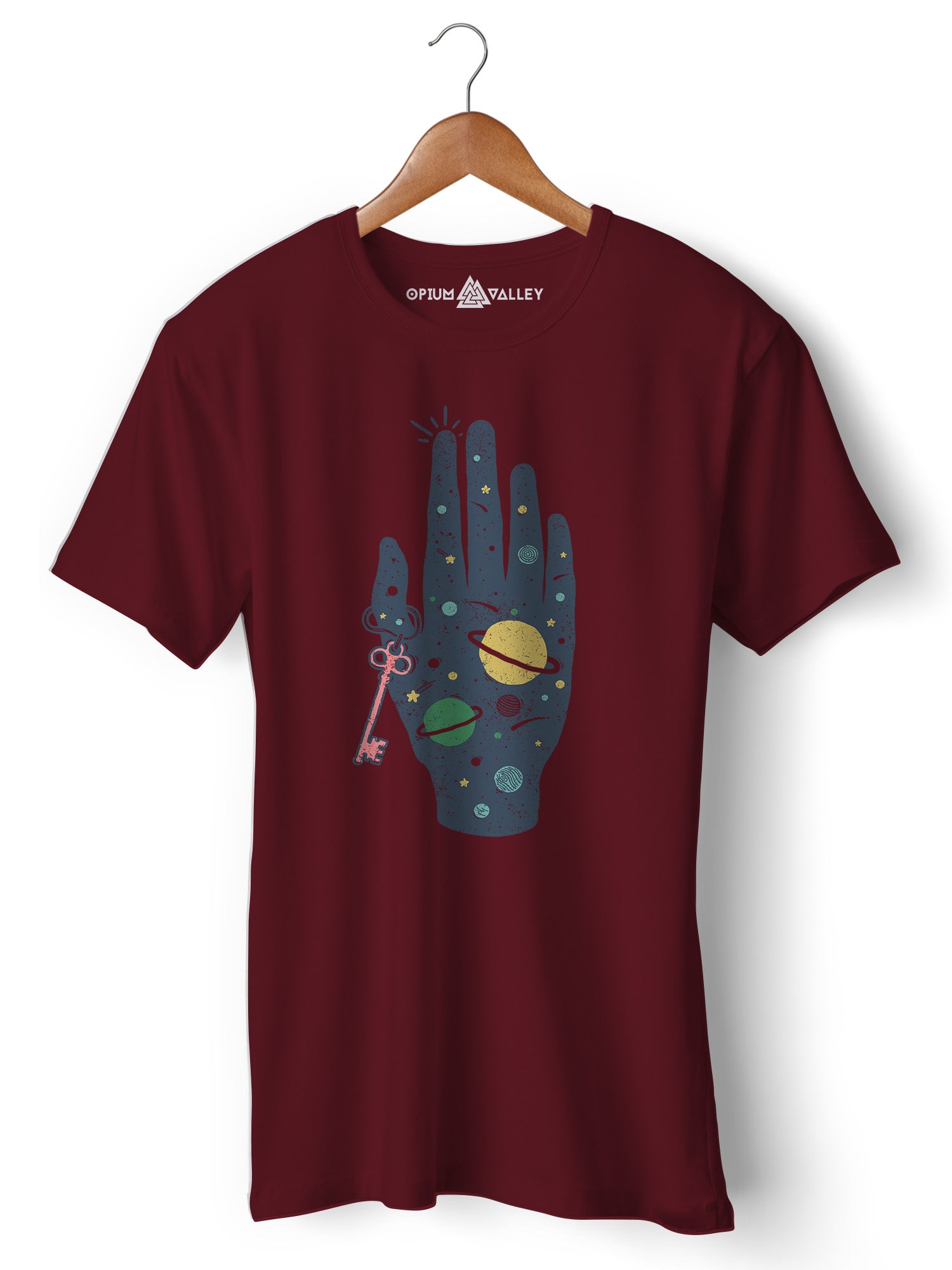 Key To Universe - Round Neck T-Shirt - Opium Valley