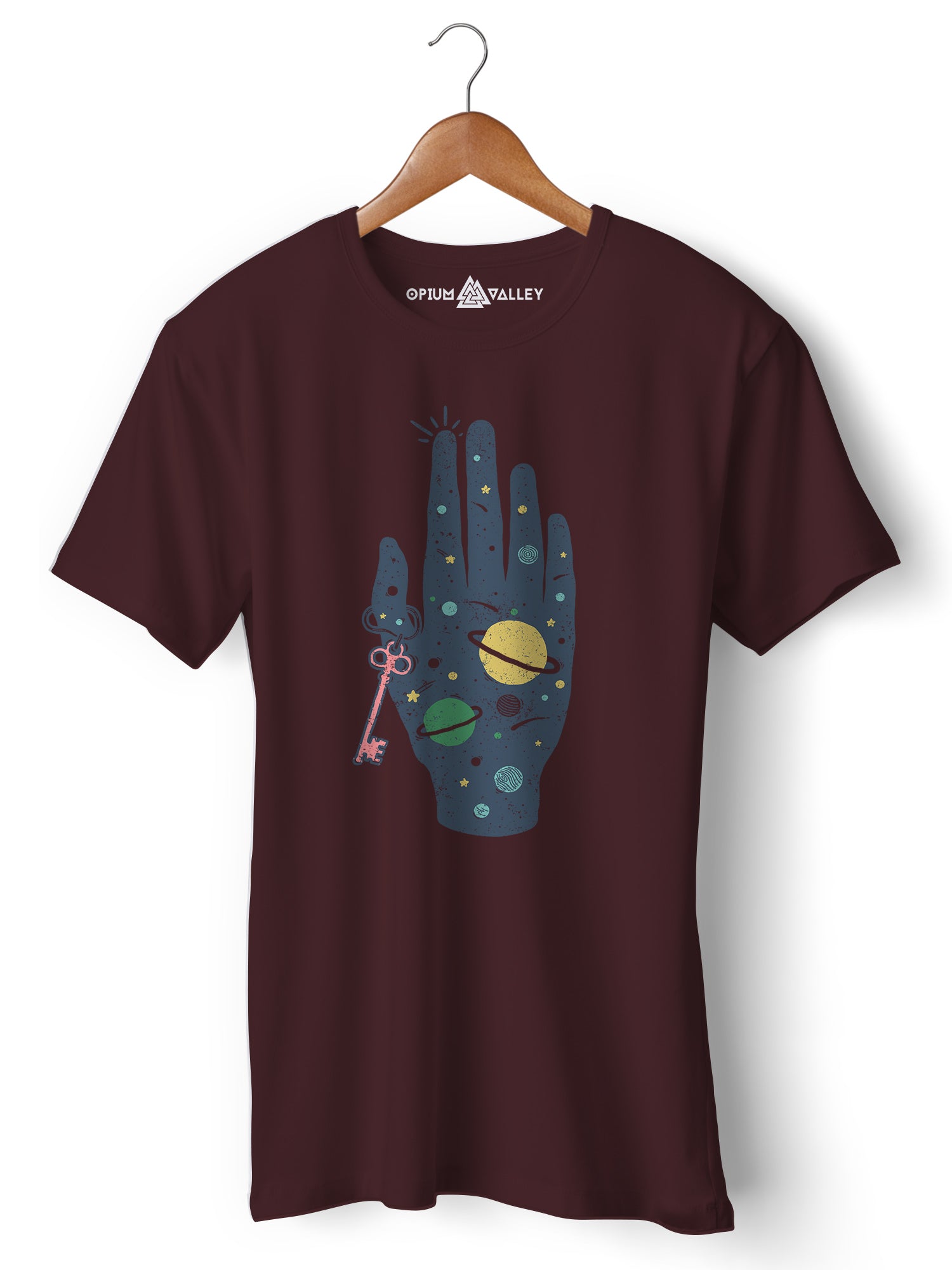 Key To Universe - Round Neck T-Shirt - Opium Valley