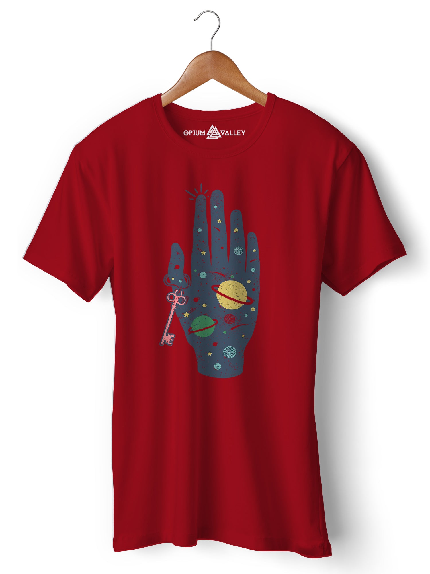 Key To Universe - Round Neck T-Shirt - Opium Valley