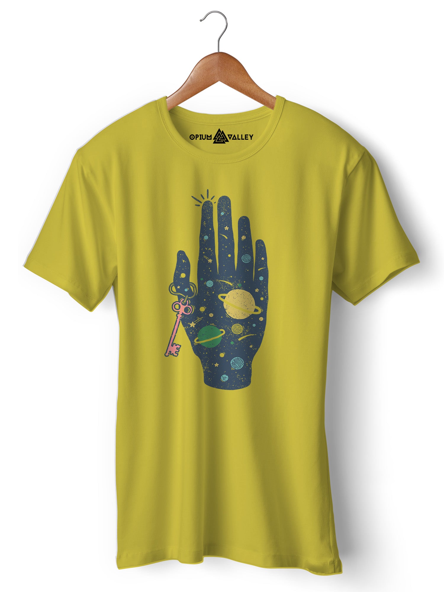 Key To Universe - Round Neck T-Shirt - Opium Valley