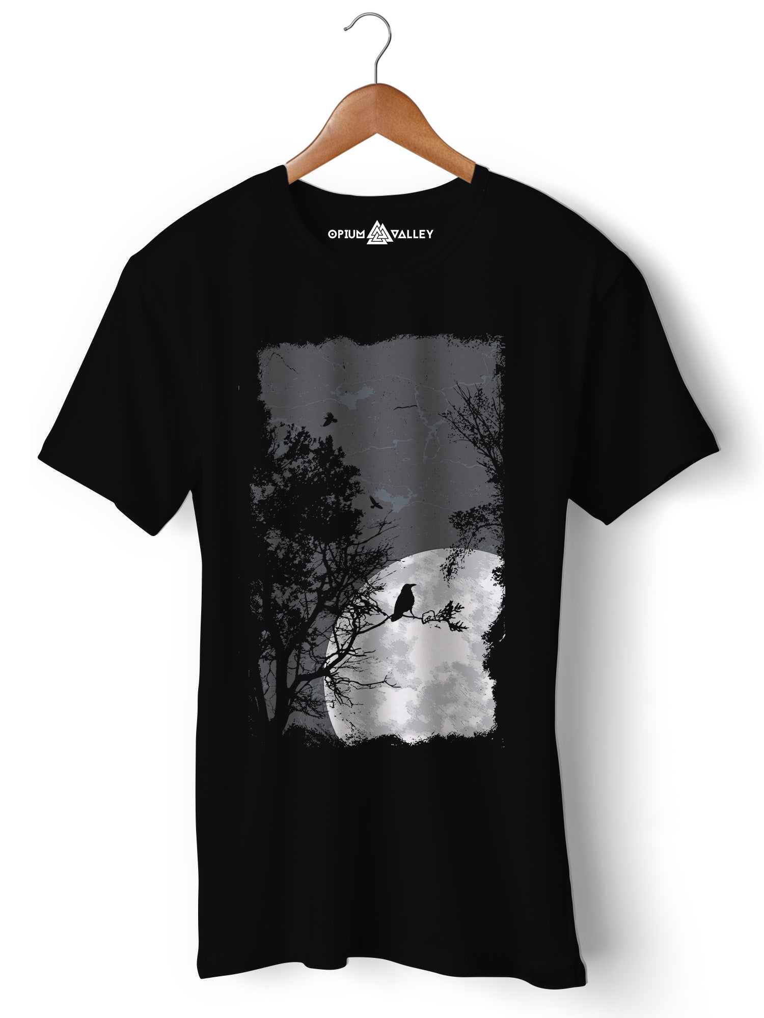 Moon - Round Neck T-Shirt - Opium Valley