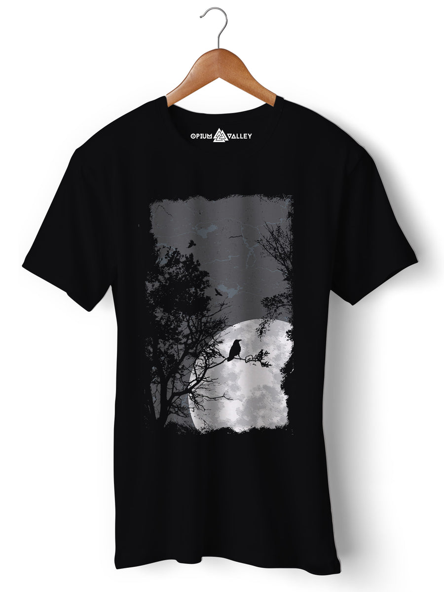 Moon - Round Neck T-Shirt