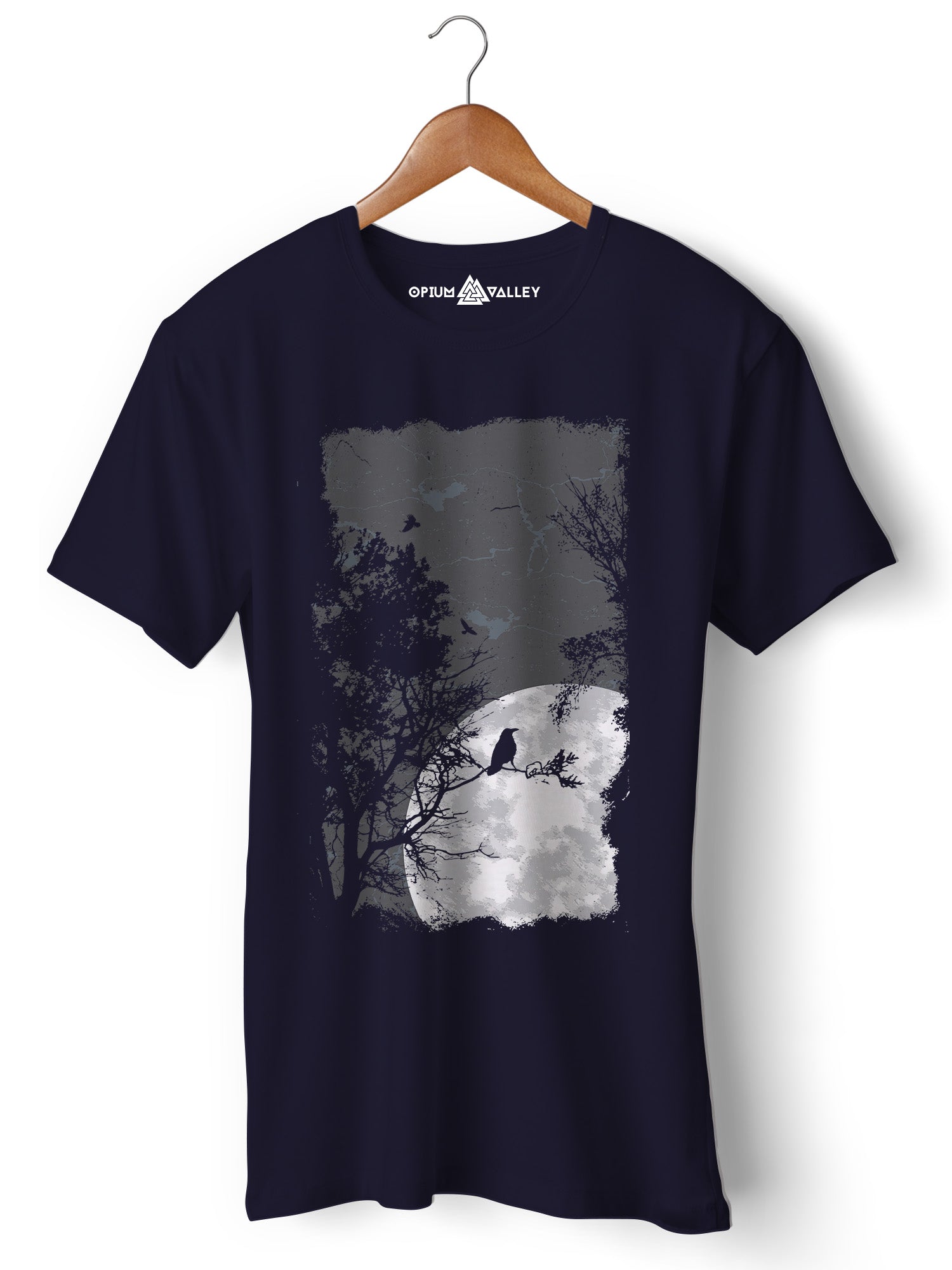 Moon - Round Neck T-Shirt - Opium Valley