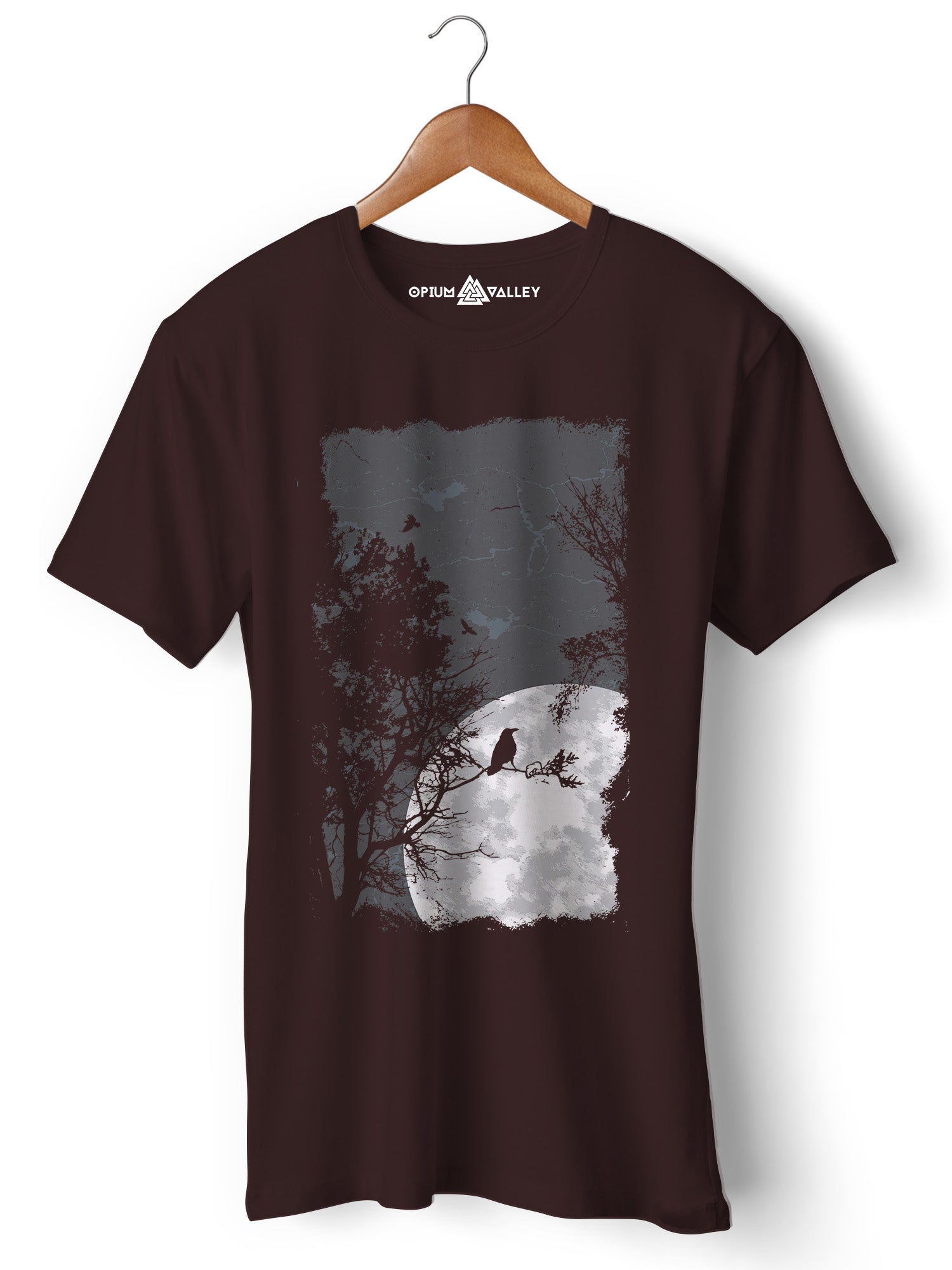 Moon - Round Neck T-Shirt - Opium Valley